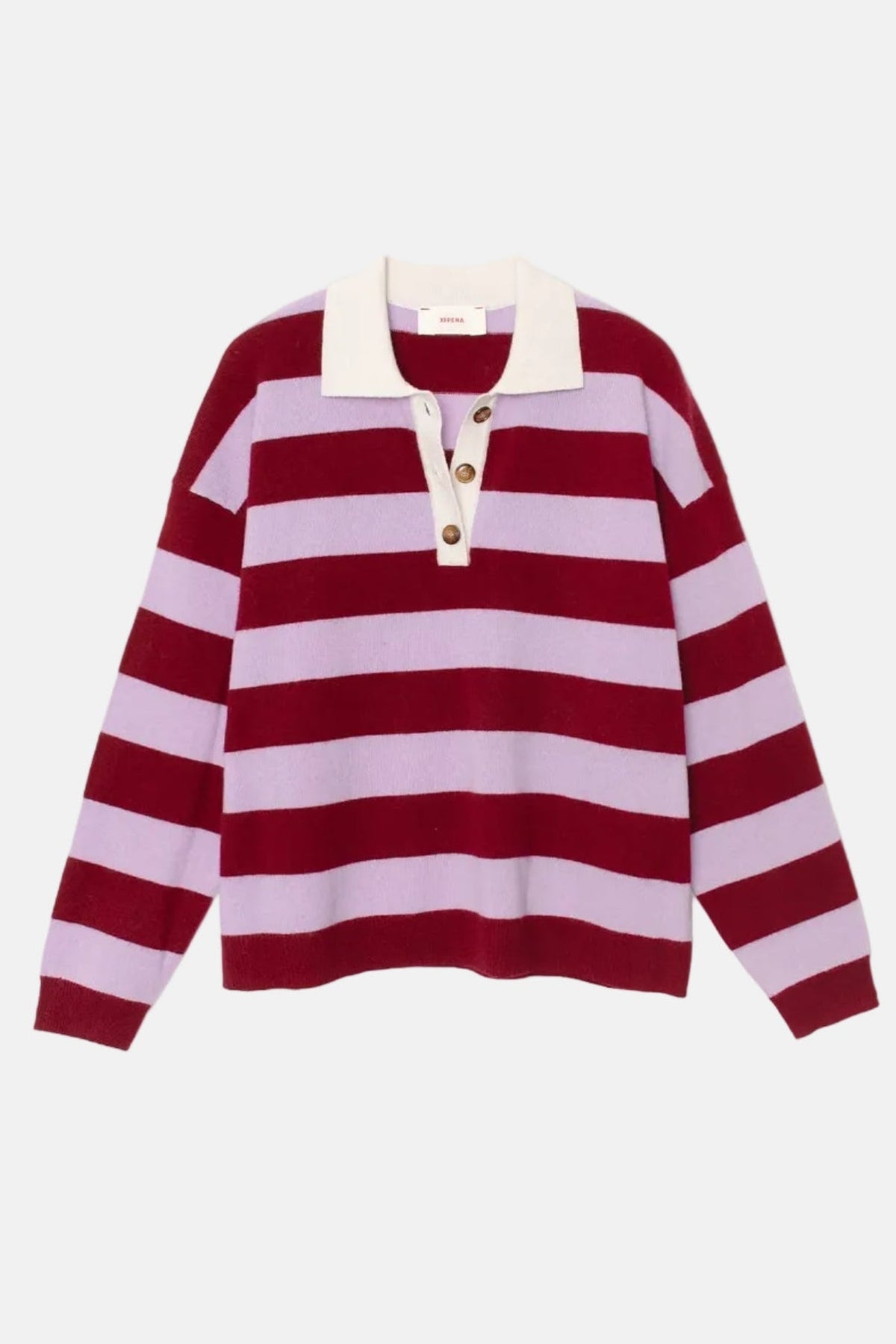 Lila bei ABOUT.ALEXA: Xírena Braxton Garnet Petal Sweatshirt