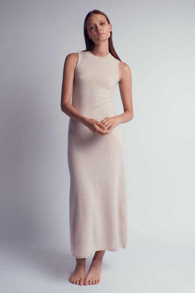 Leap Concept Ximena, Ecru, Cashmere Dress