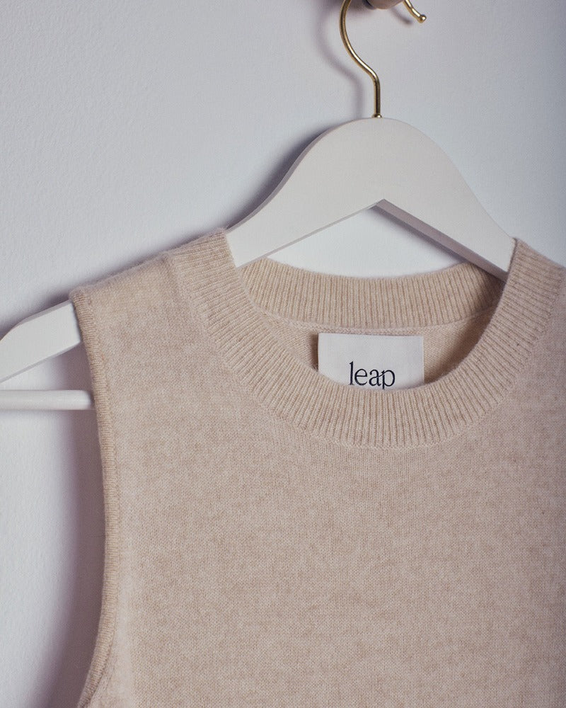 Leap Concept Ximena, Ecru, Cashmere Dress