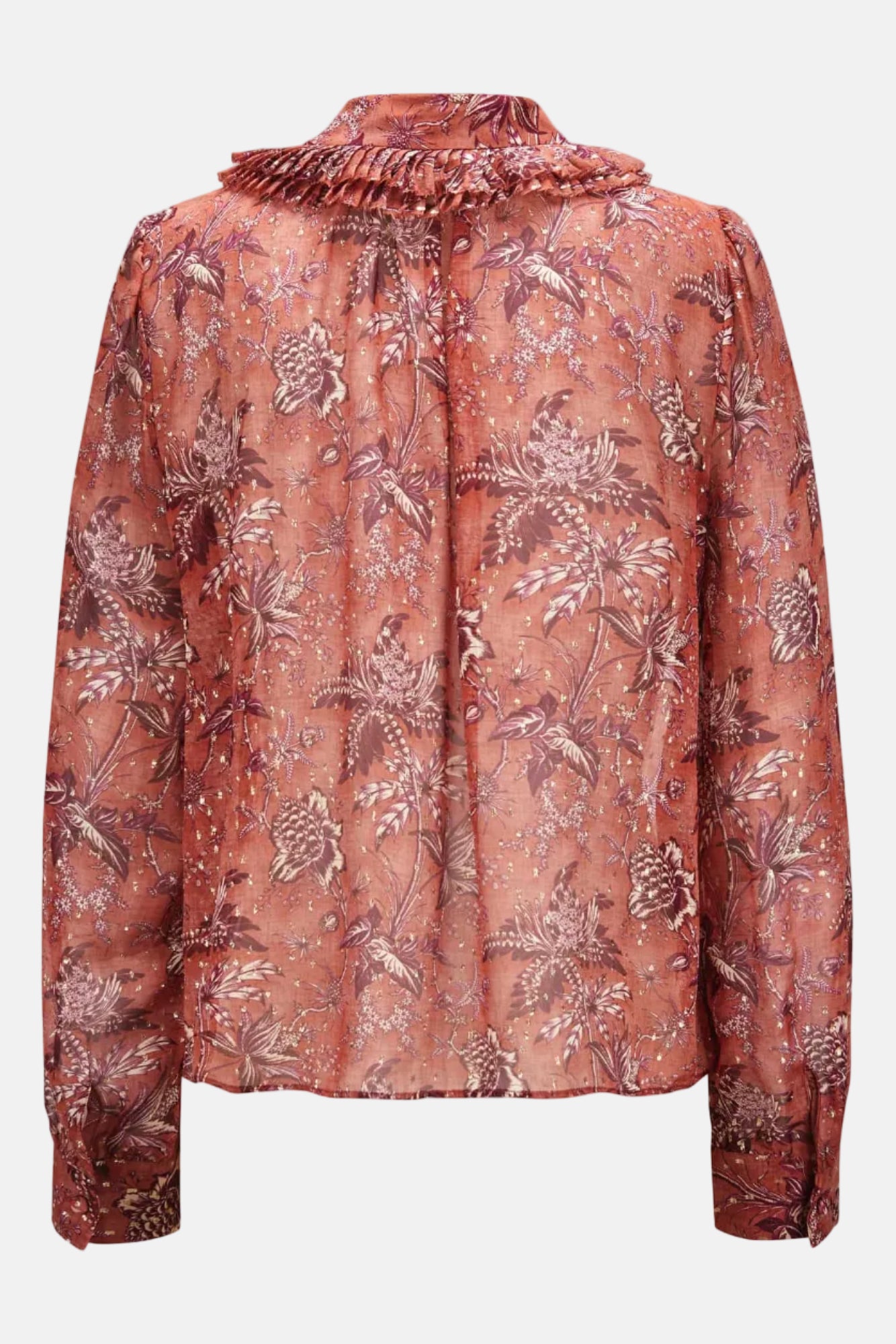 Ulla Johnson Nina, Oleander, Rüschenbluse