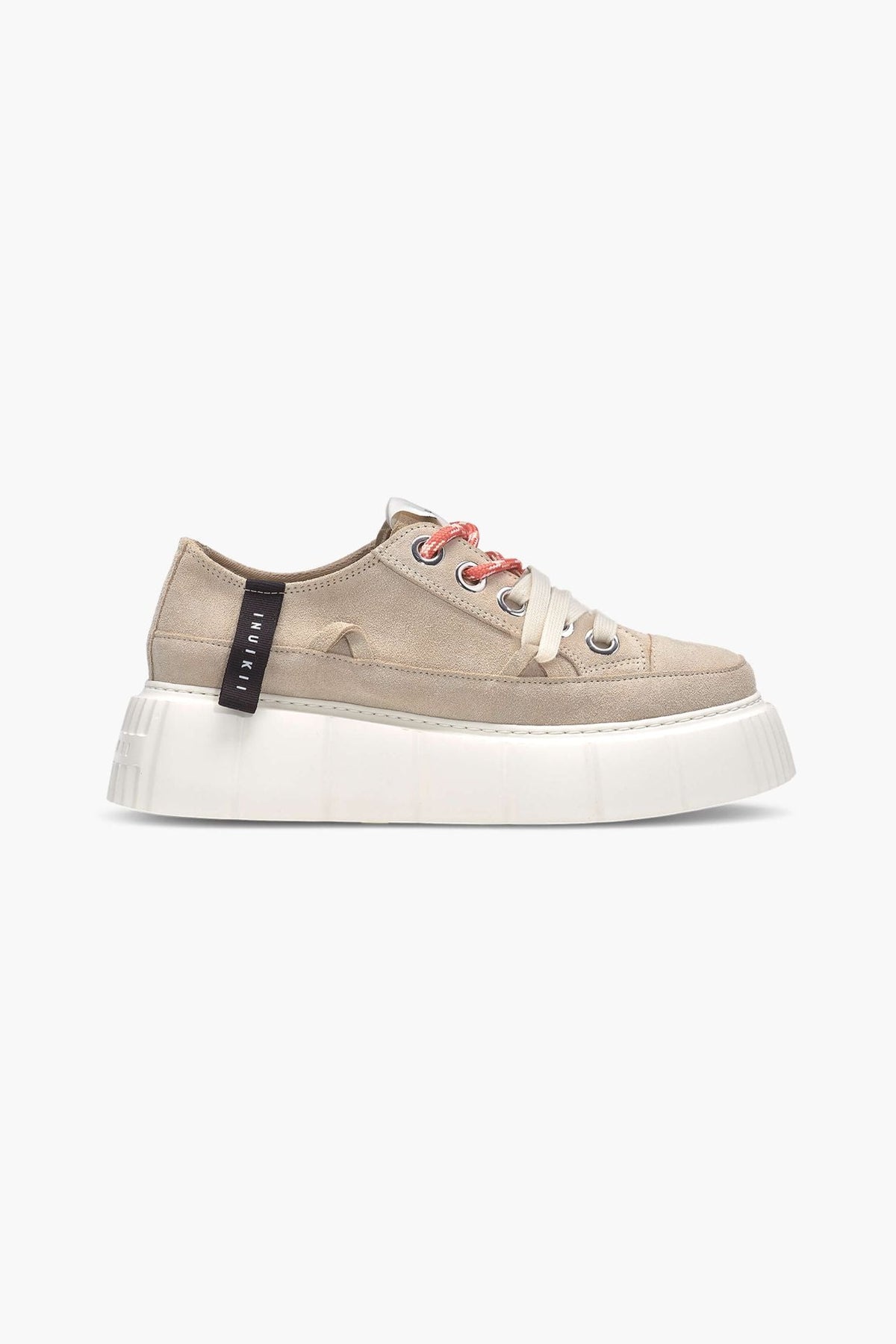 INUIKII Matilda Suede Sneaker in Beige – Ansicht 4