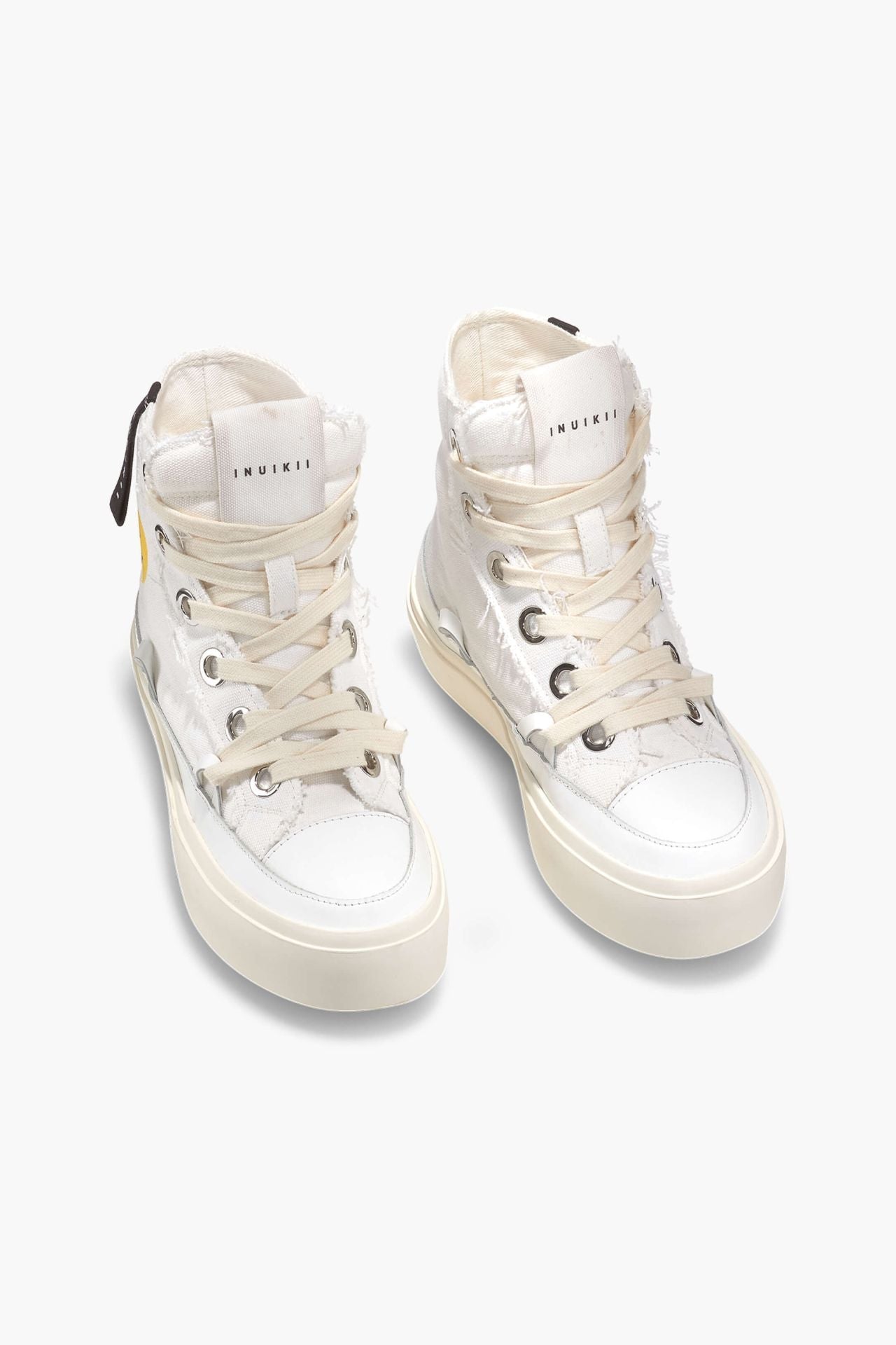 INUIKII Distressed Matilda, White, Sneaker