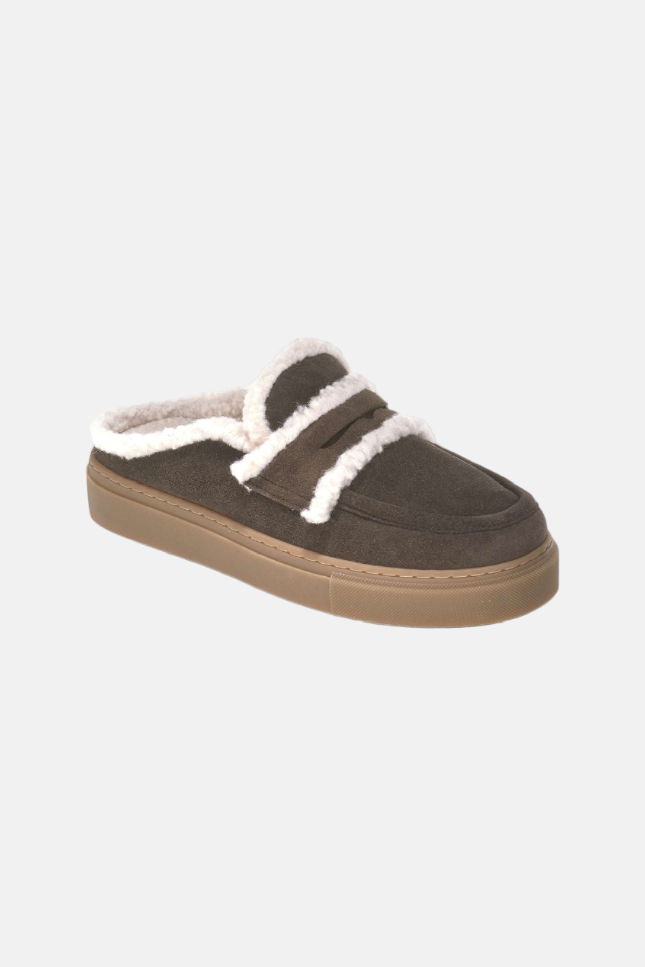 INUIKII Mule Wool, Dark Brown, Schuhe