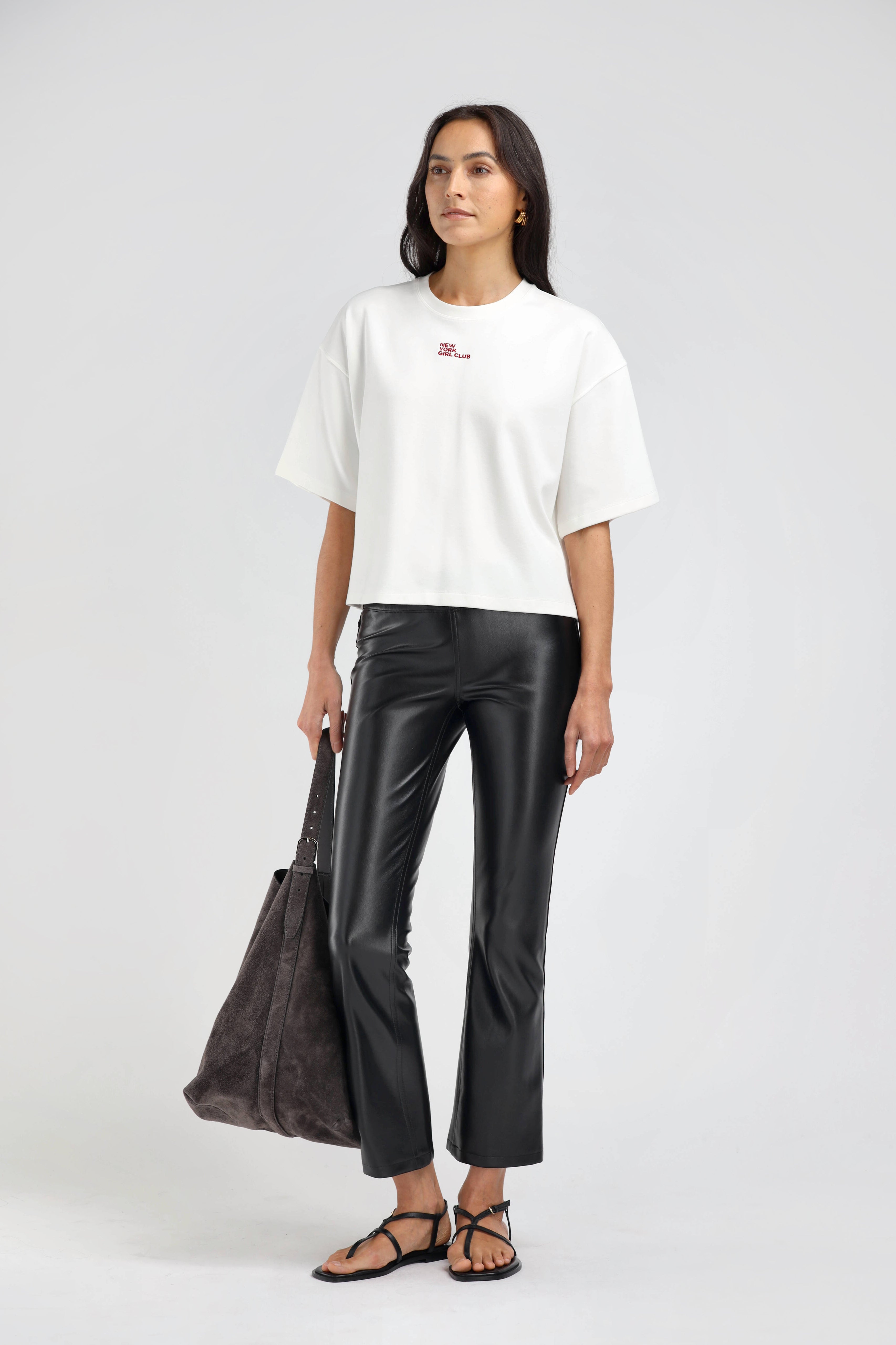 Ladneri Elodie Embroidery, Off White, T-Shirt