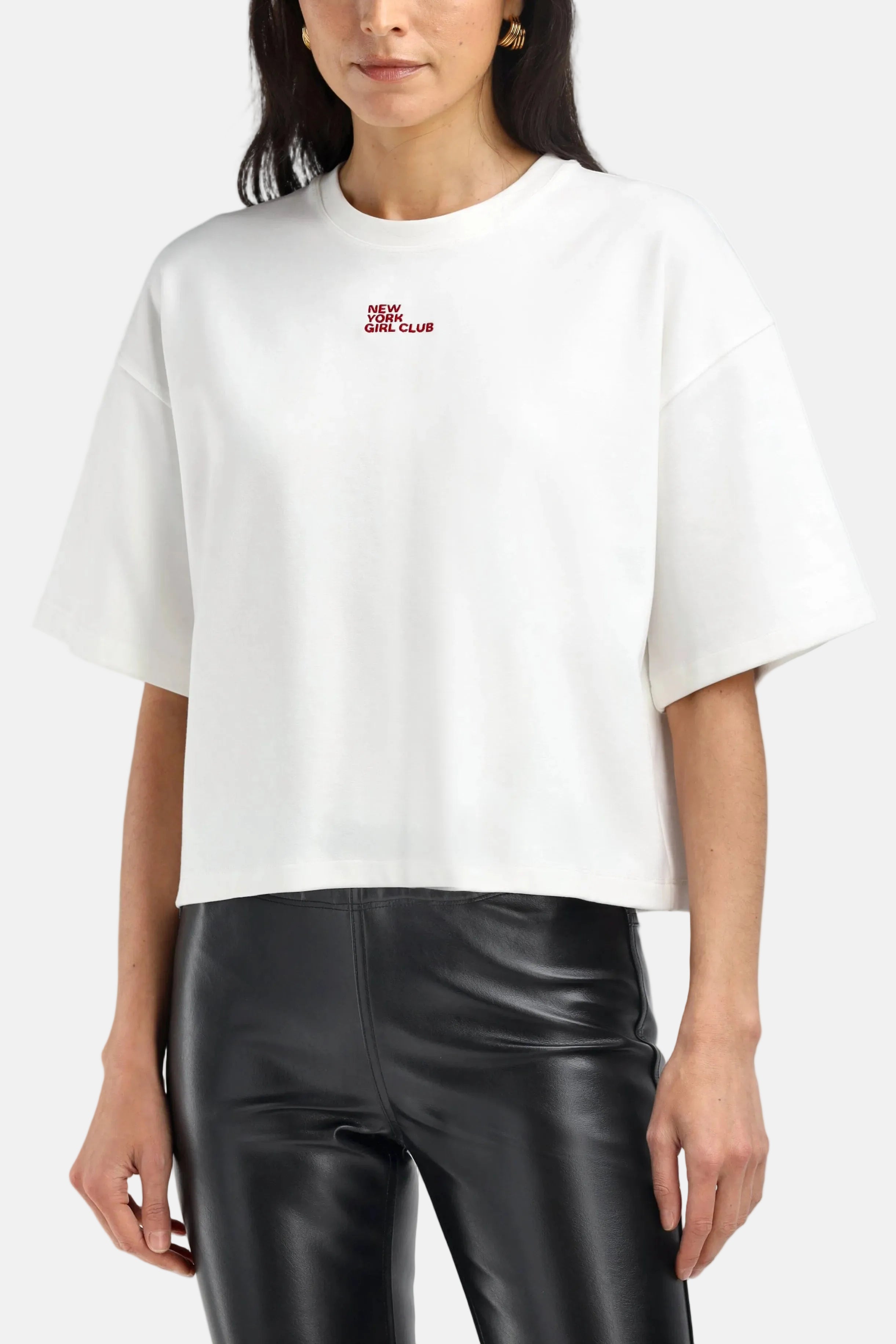 Ladneri Elodie Embroidery, Off White, T-Shirt