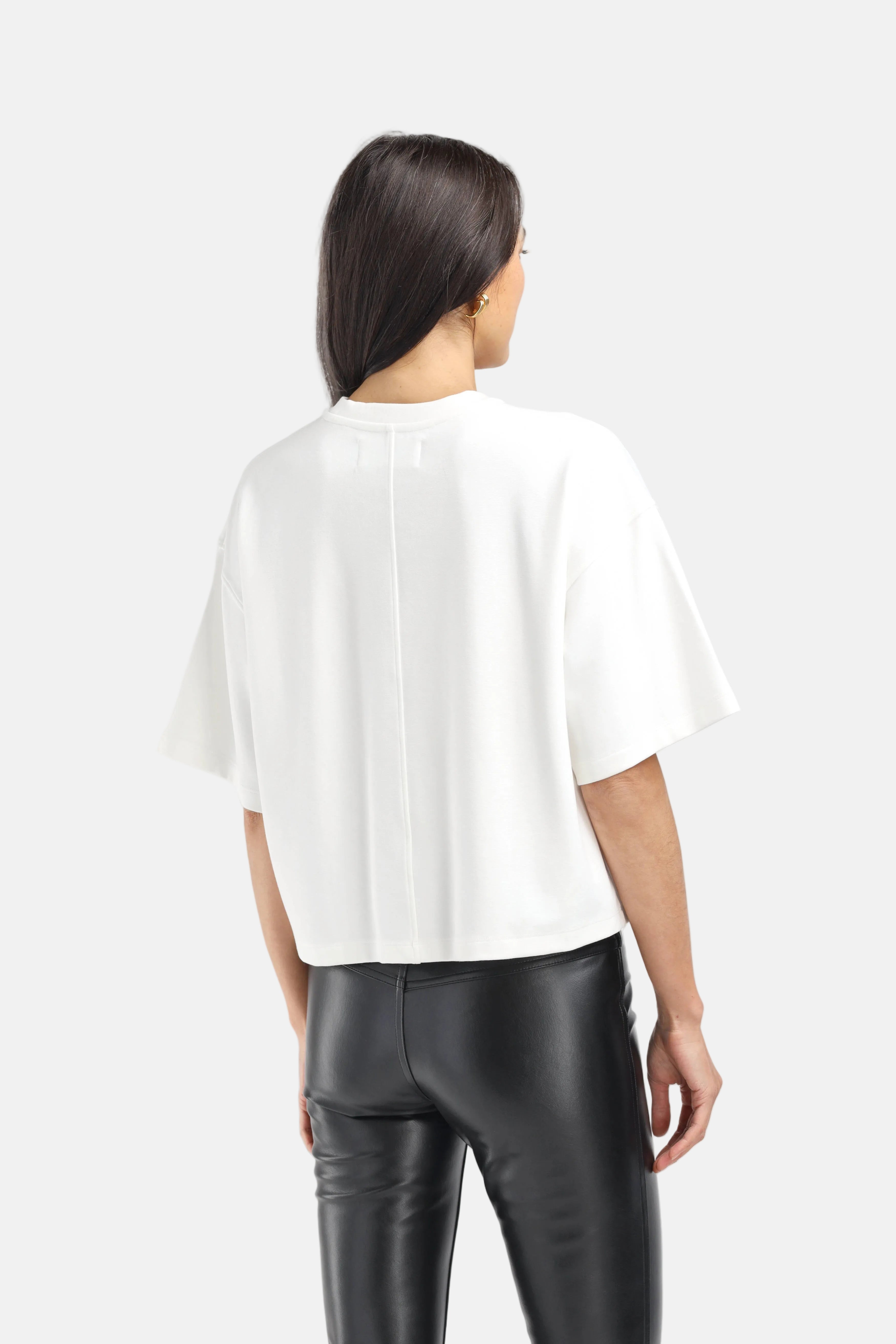 Ladneri Elodie Embroidery, Off White, T-Shirt