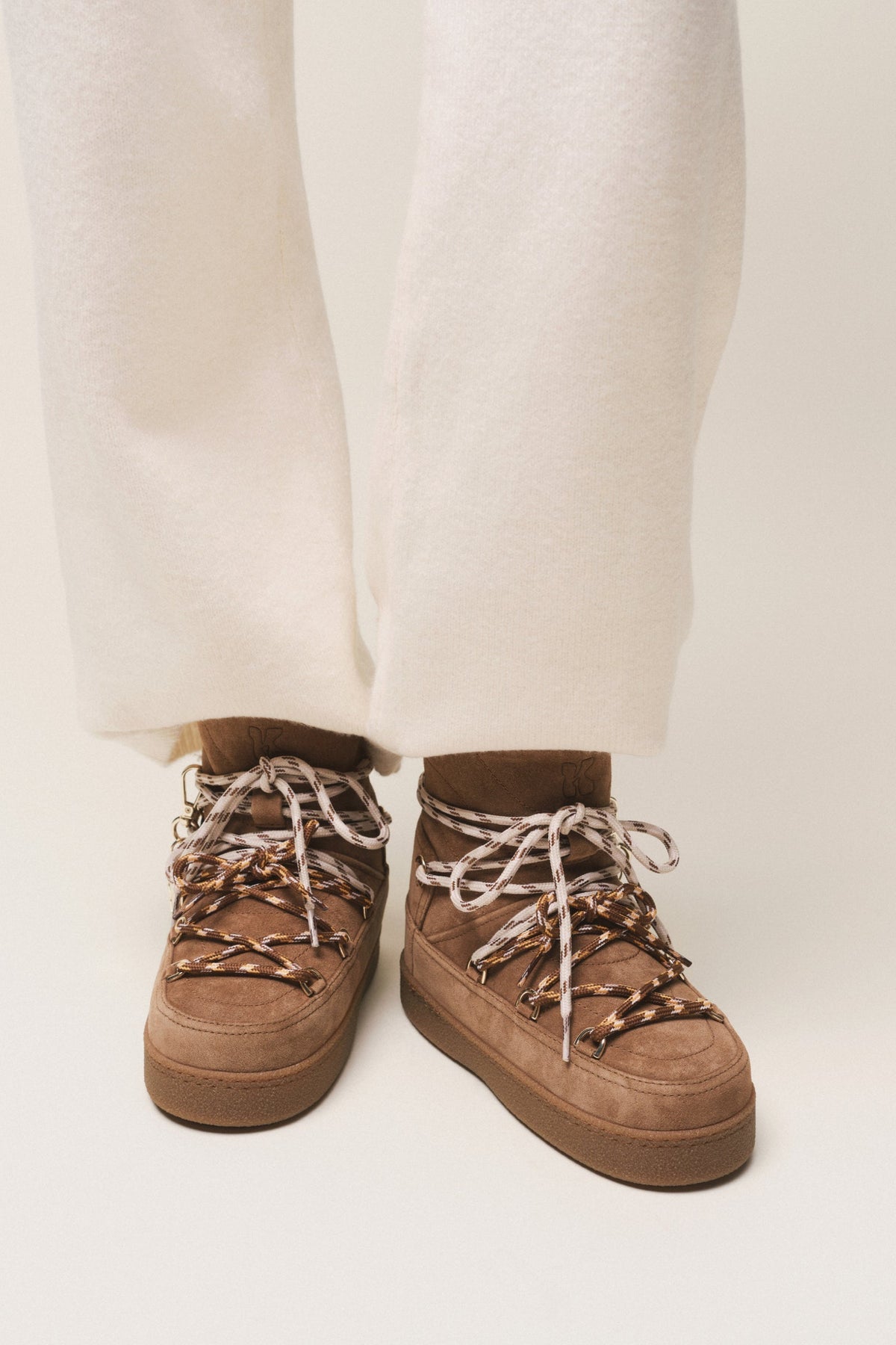 INUIKII Quilted Suede, Brown, Boots