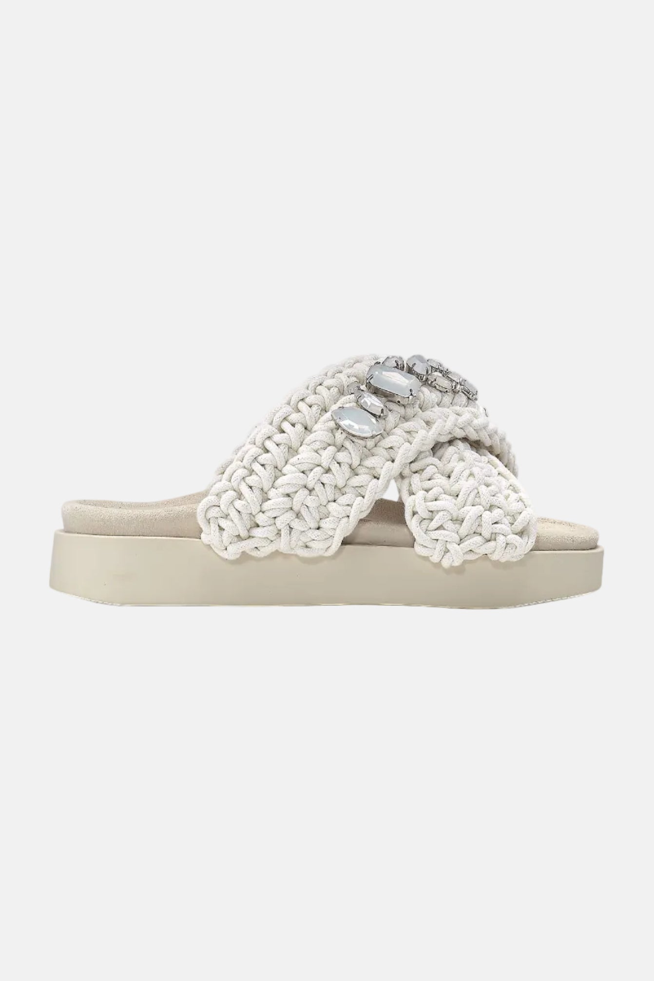 INUIKII Woven Stones, Off White, Sandalen