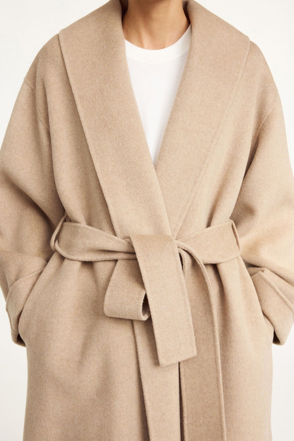 By Malene Birger Trullem Mantel in Grey Brown Melange – Ansicht 4