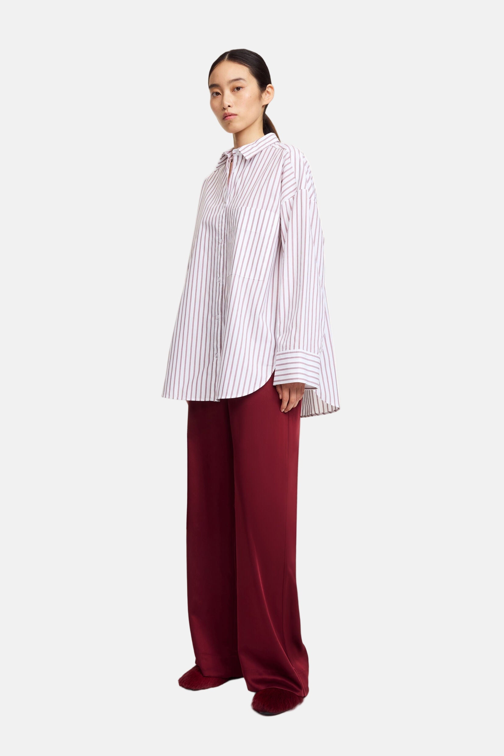 By Malene Birger Derris, Cabernet Stripe, Hemdbluse