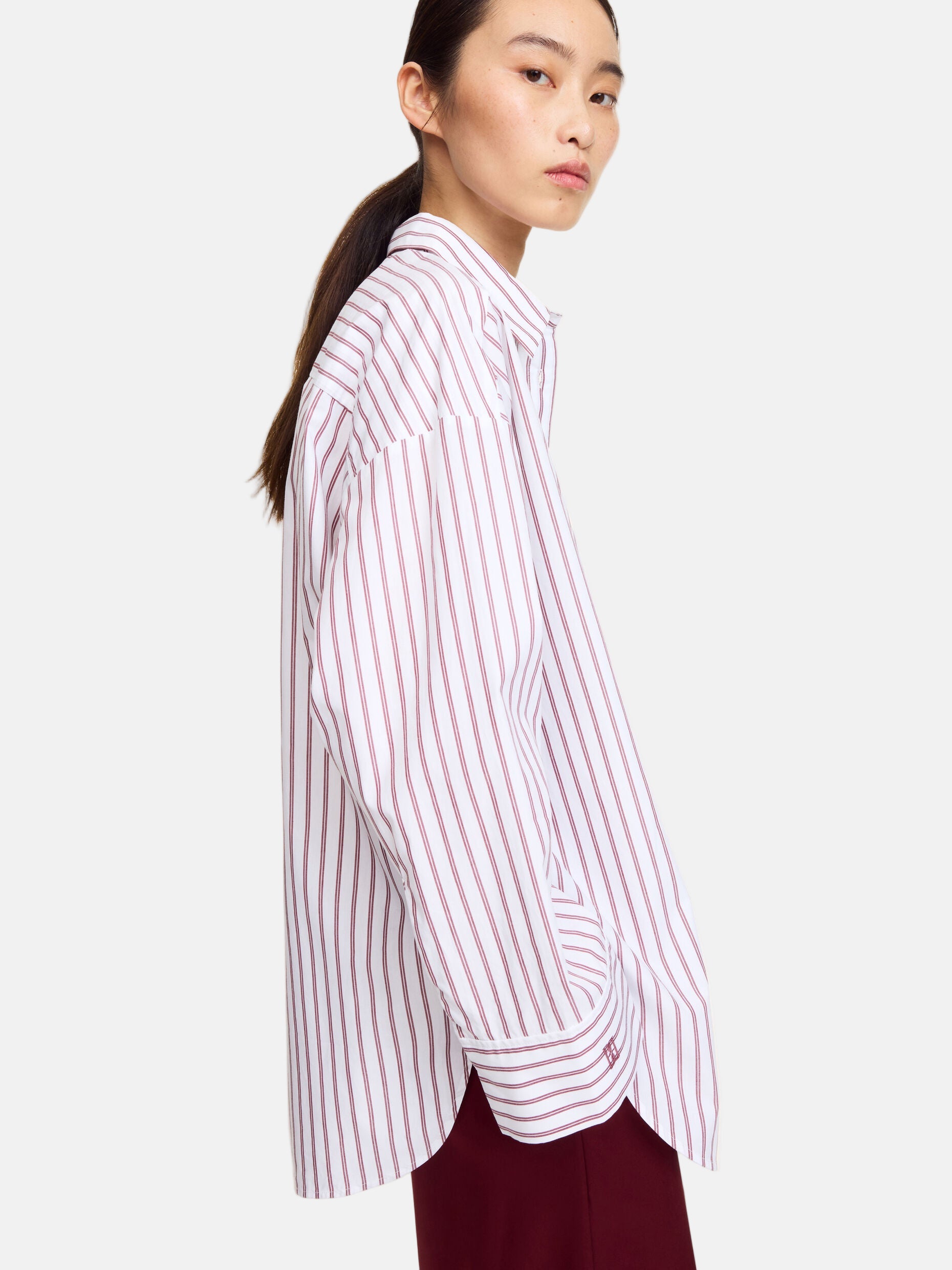 By Malene Birger Derris, Cabernet Stripe, Hemdbluse