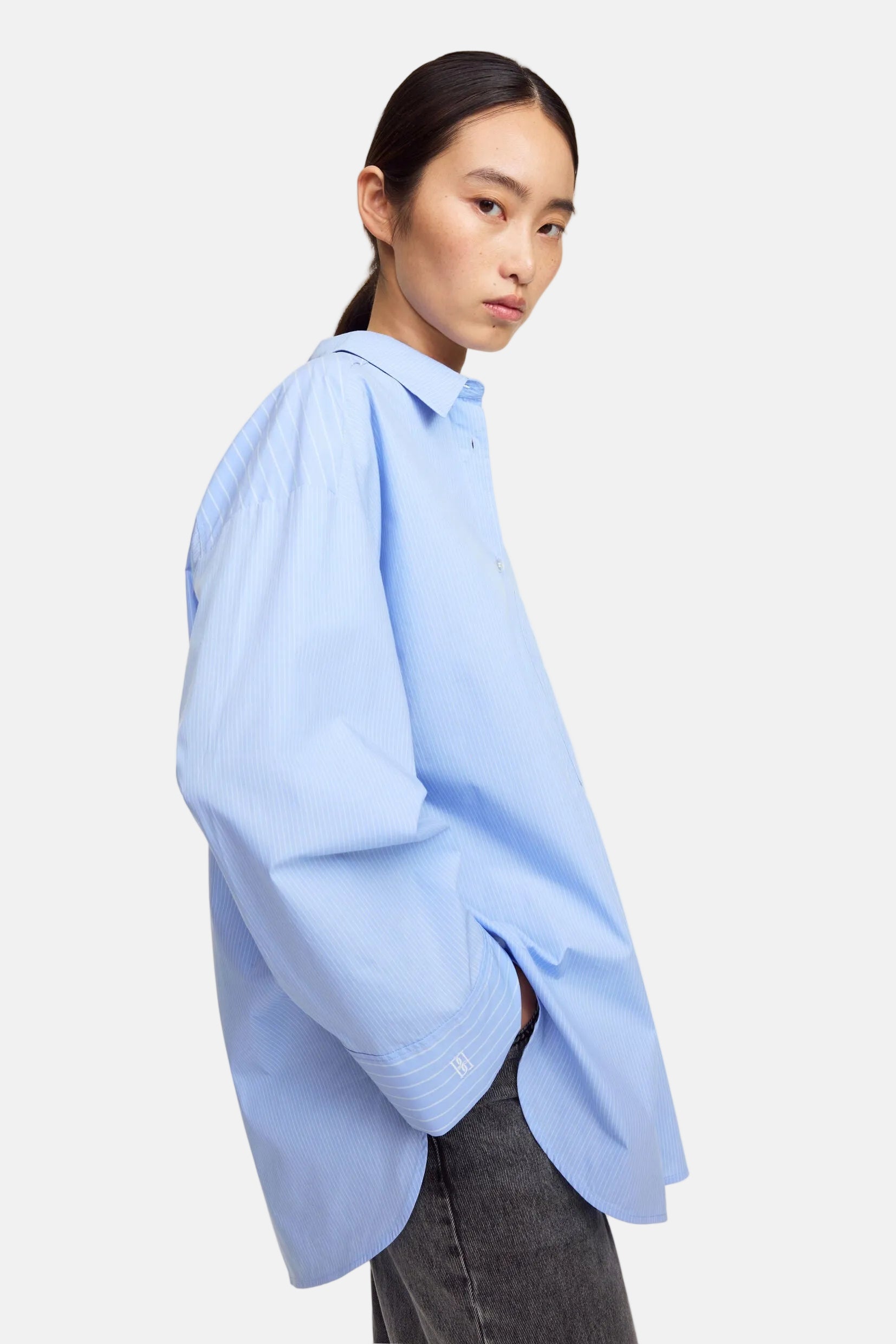 By Malene Birger Derris, Blue Iris Stripe Small, Bluse