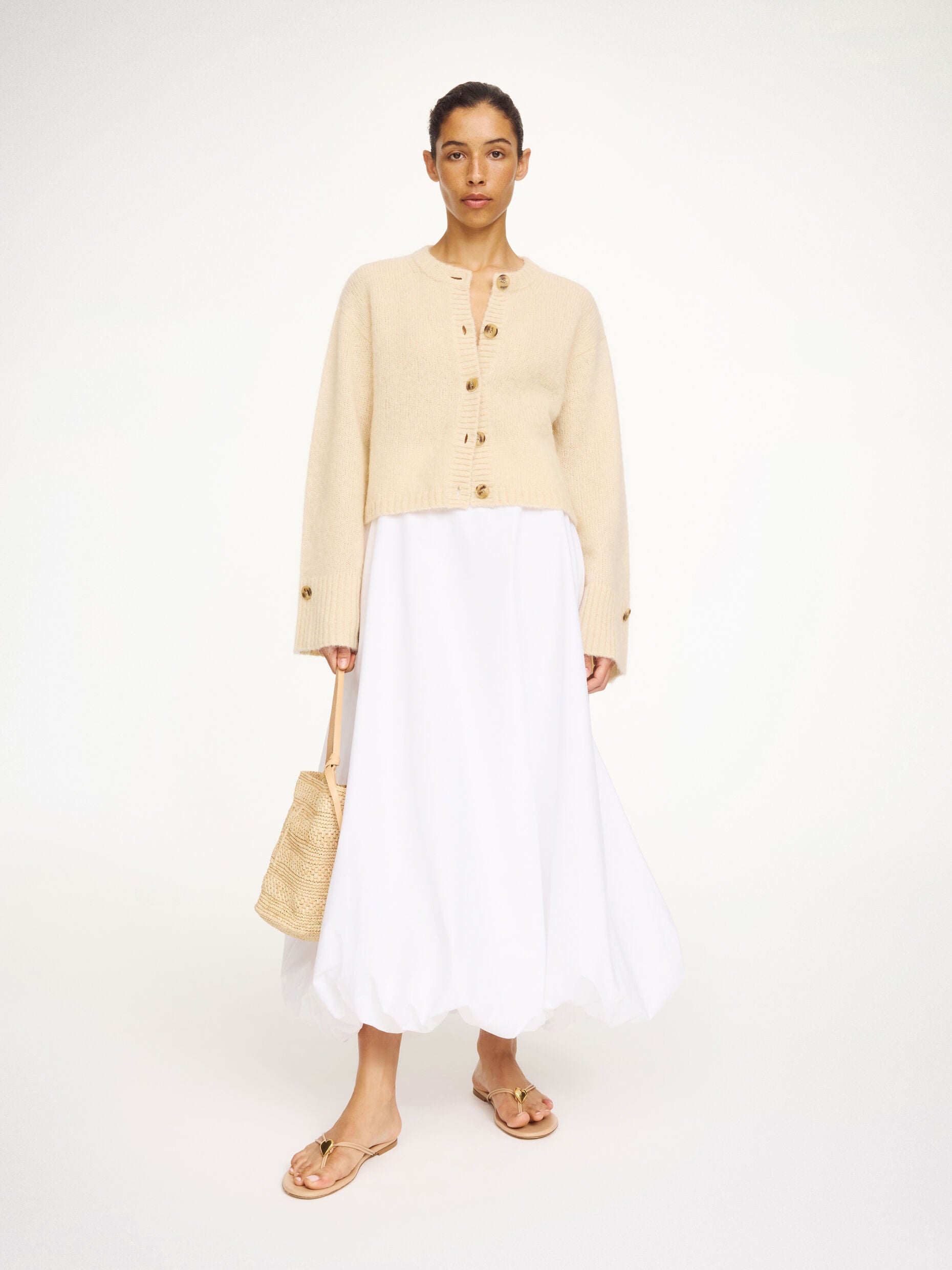 By Malene Birger Cierrou Soft, Vanilla Cream, Strickjacke