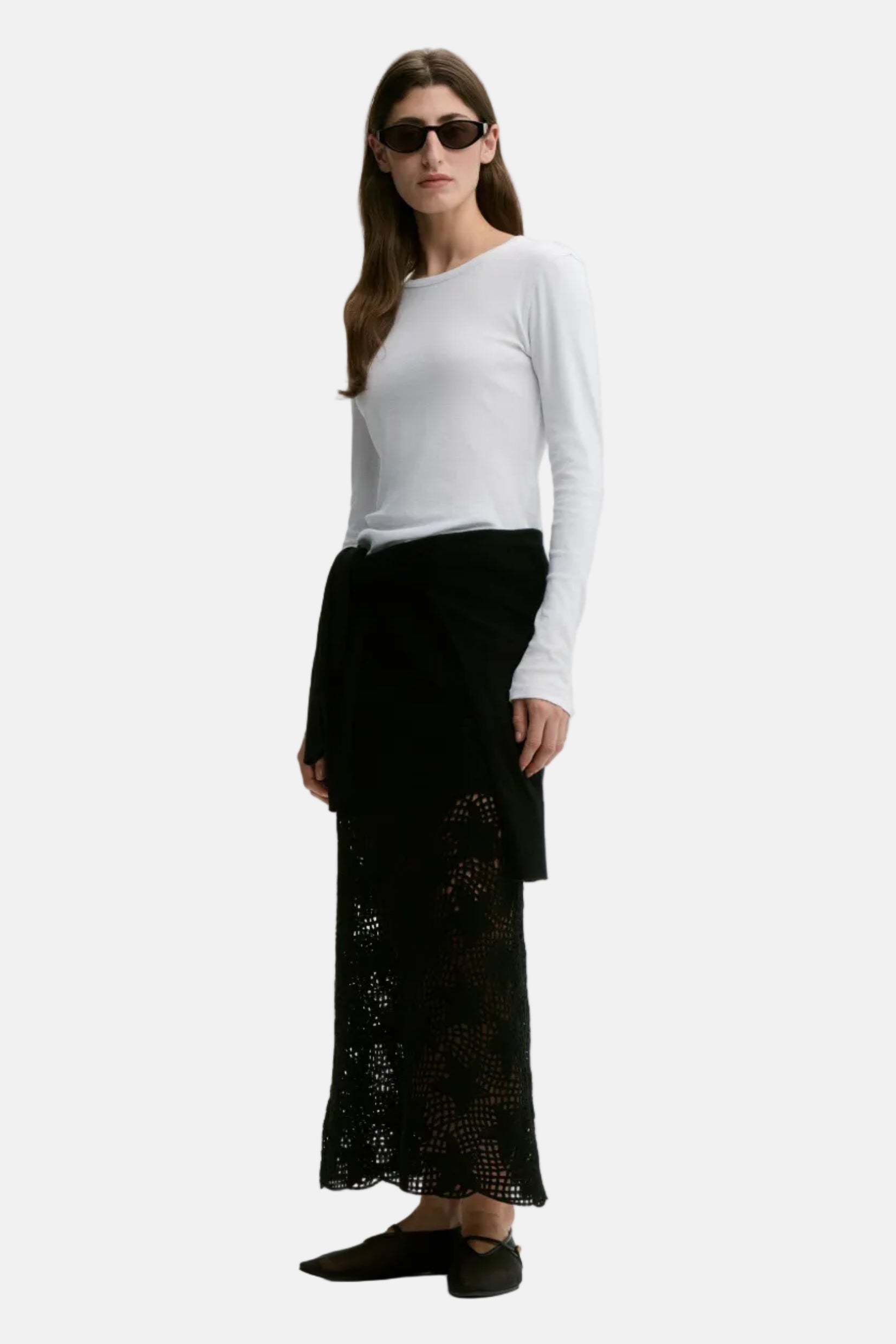 By Malene Birger Brita Flat, Pure White, Longsleeve