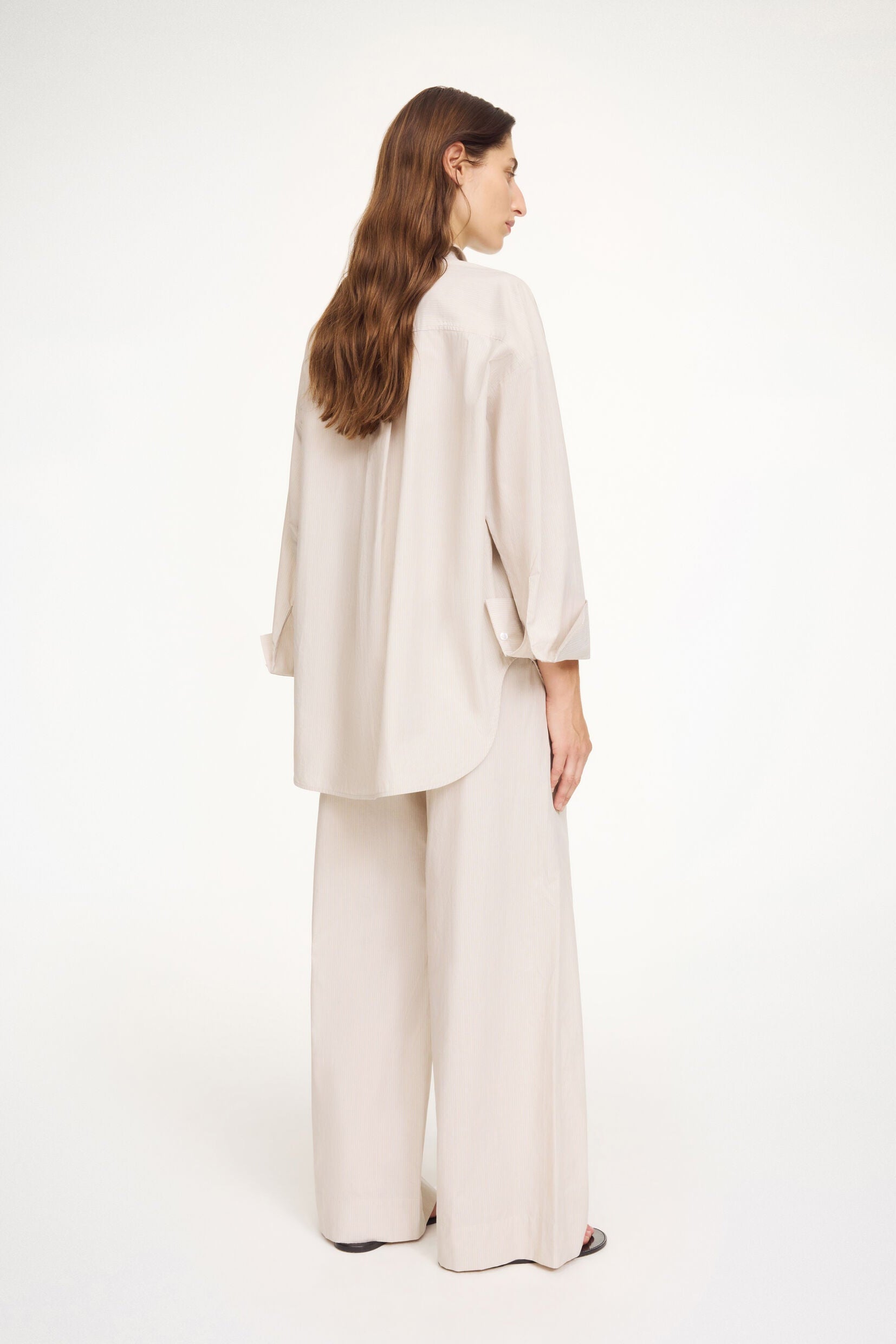 By Malene Birger Cabello, Old Beige Thin stripe, Hose