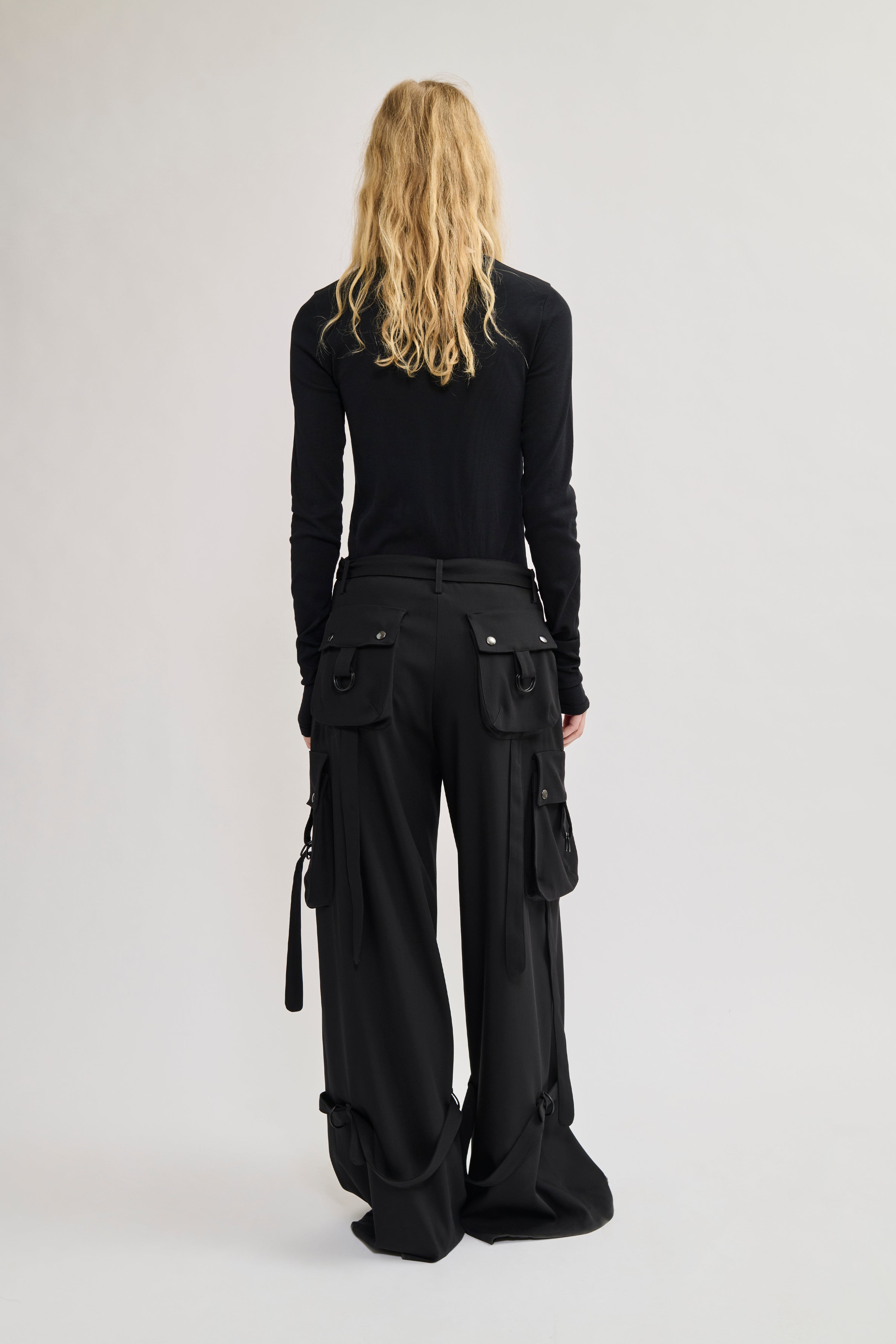 Teurn Studios Long-sleeved rib, Black, Top