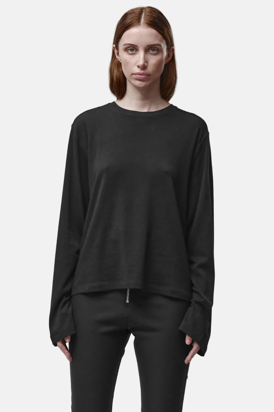 Thom/Krom W TS 651 Worked T-Shirt in Black, Ansicht 3
