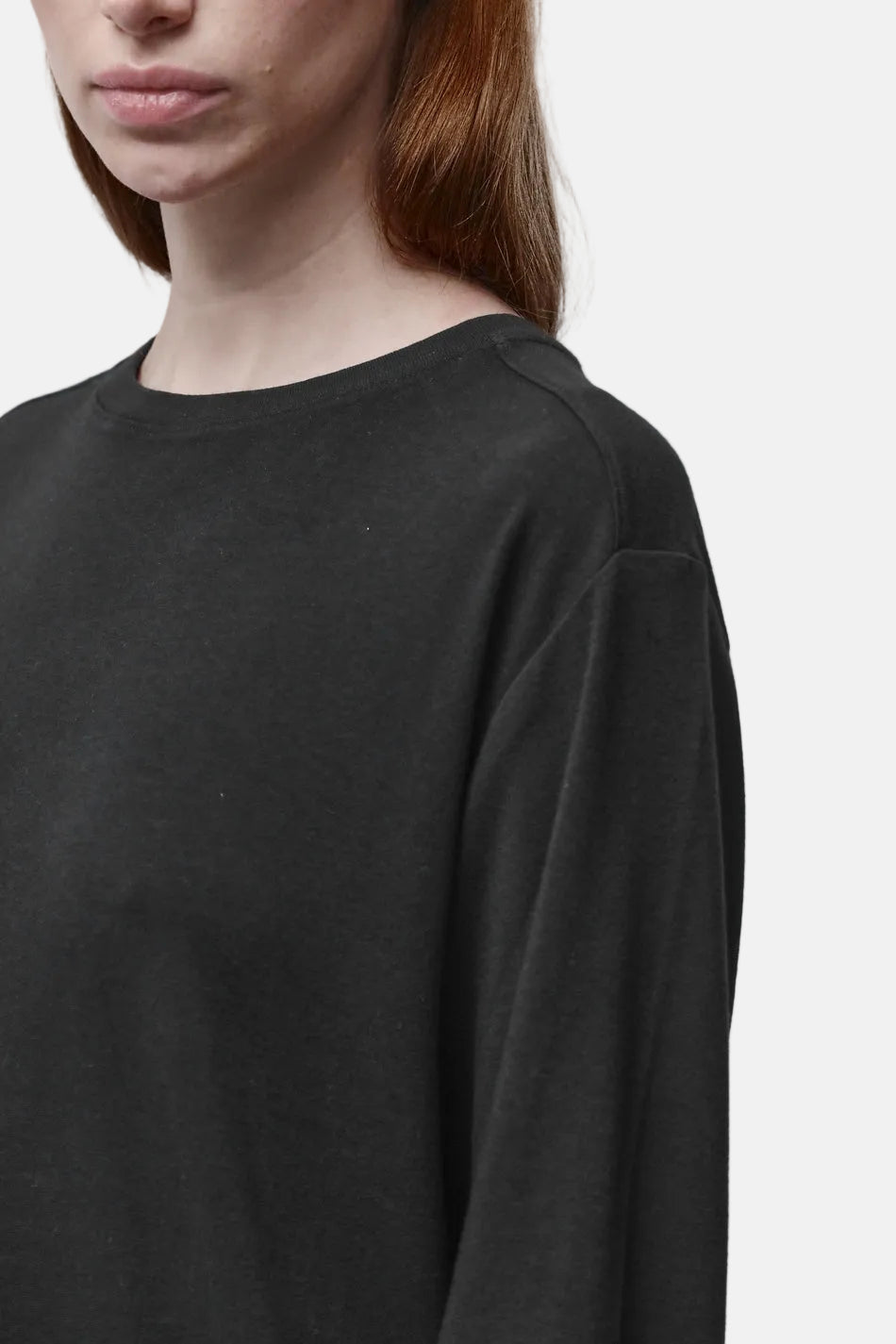 Thom/Krom W TS 651 Worked T-Shirt in Black, Ansicht 5