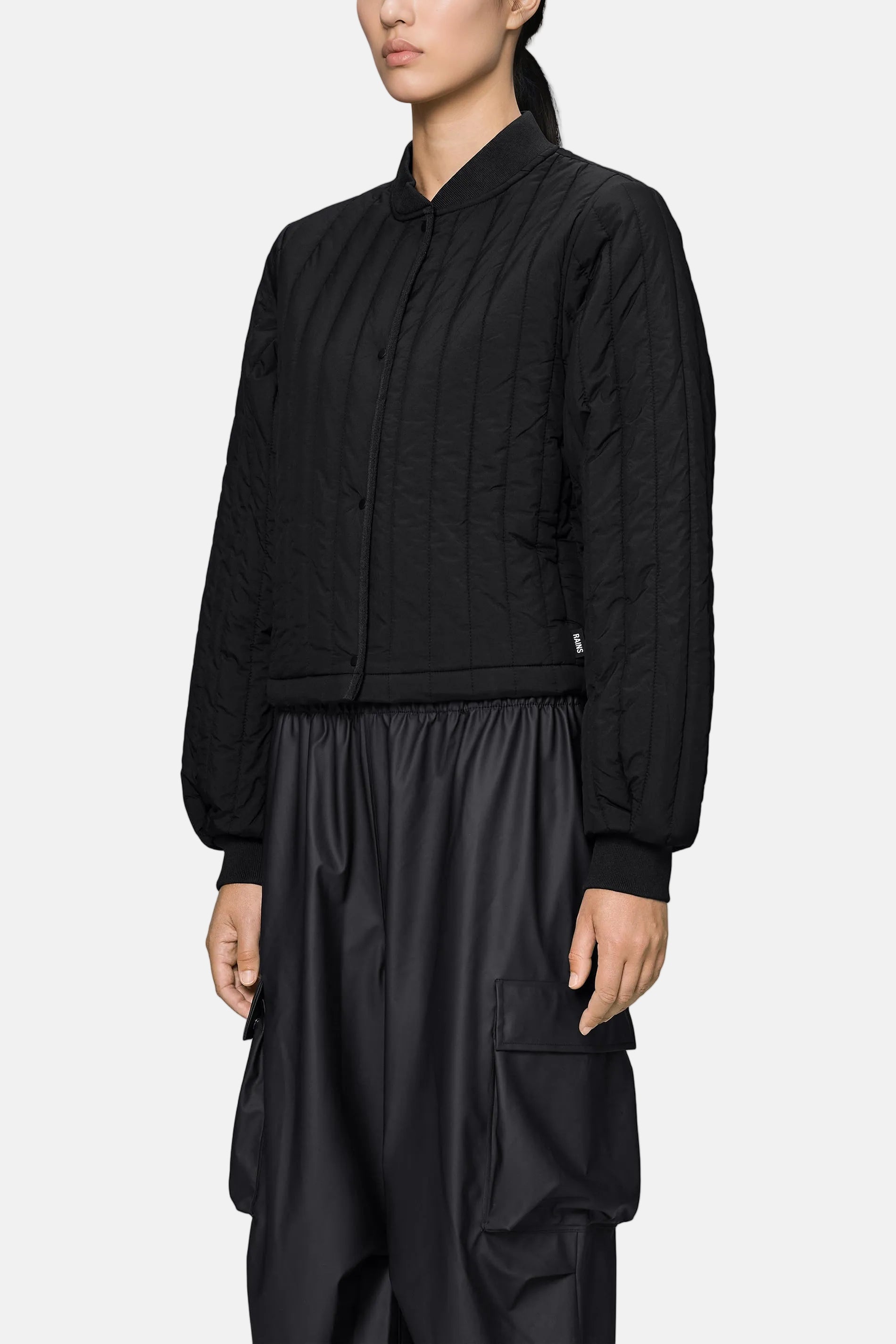 Rains Banja Liner Bomber W, Black, Jacke T1