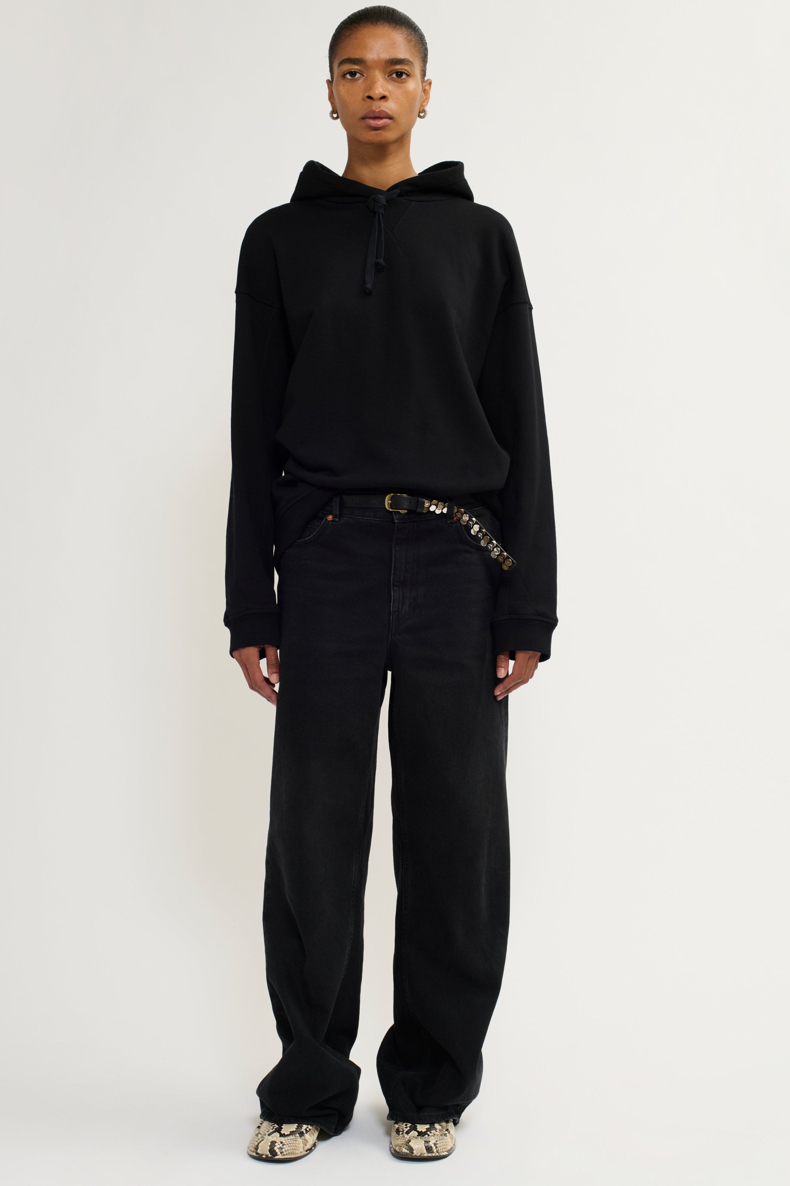 Teurn Studios Boyfriend, Black, Jeans