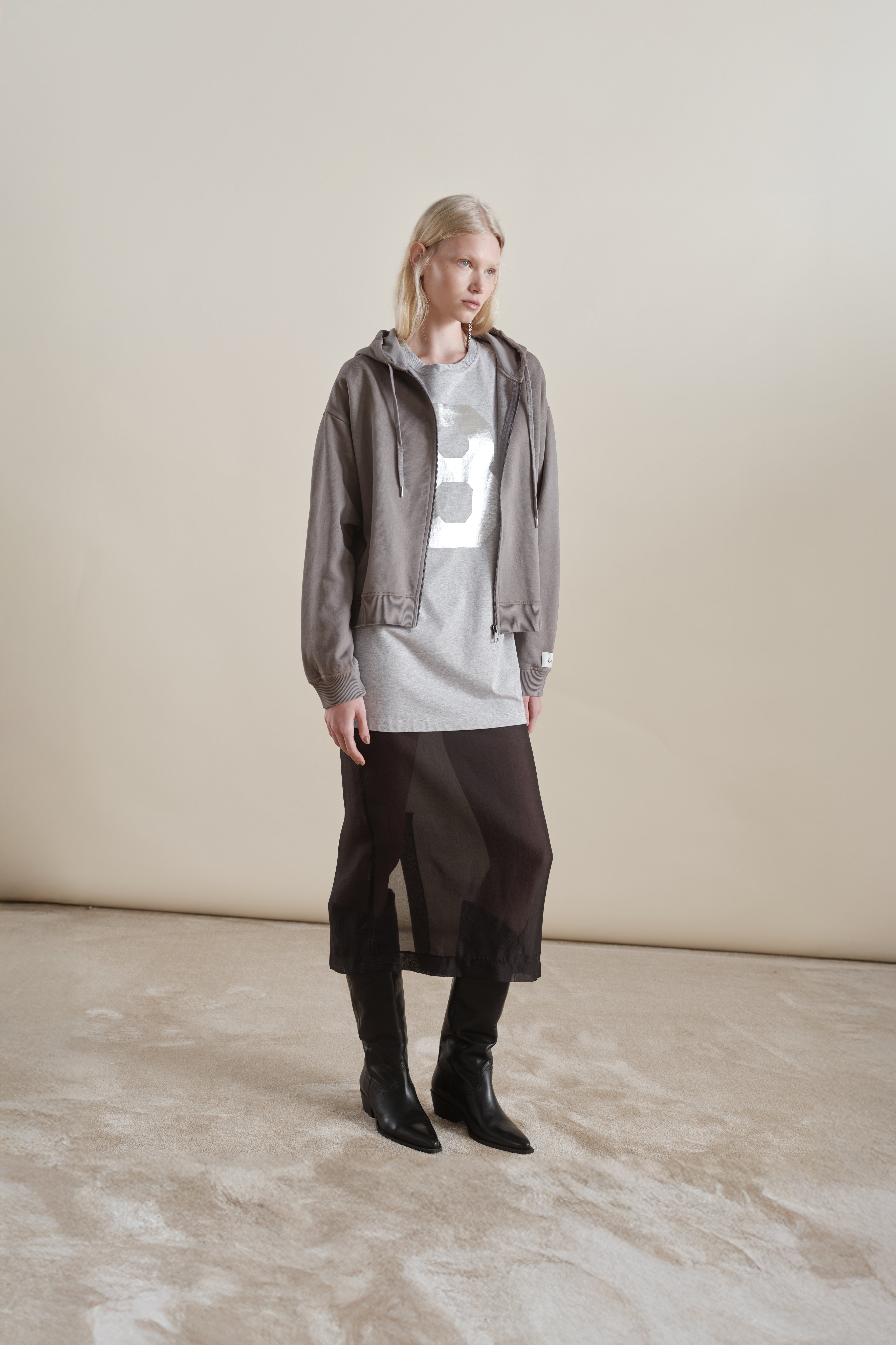8PM Esme, Perlgrau / Silber, Shirt
