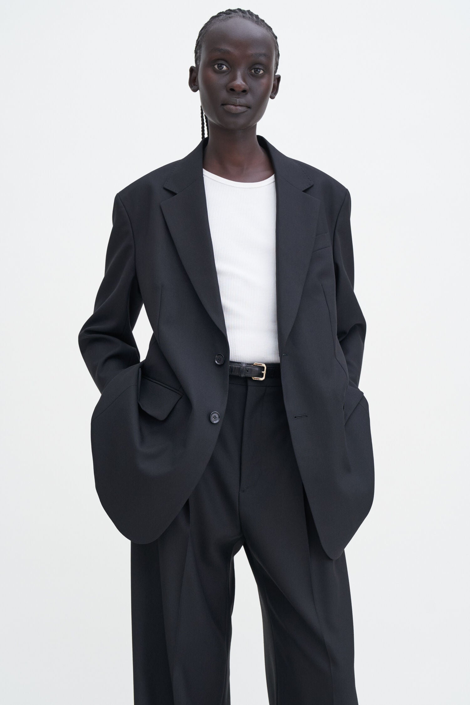 Filippa K Fine Rib, White, Tanktop