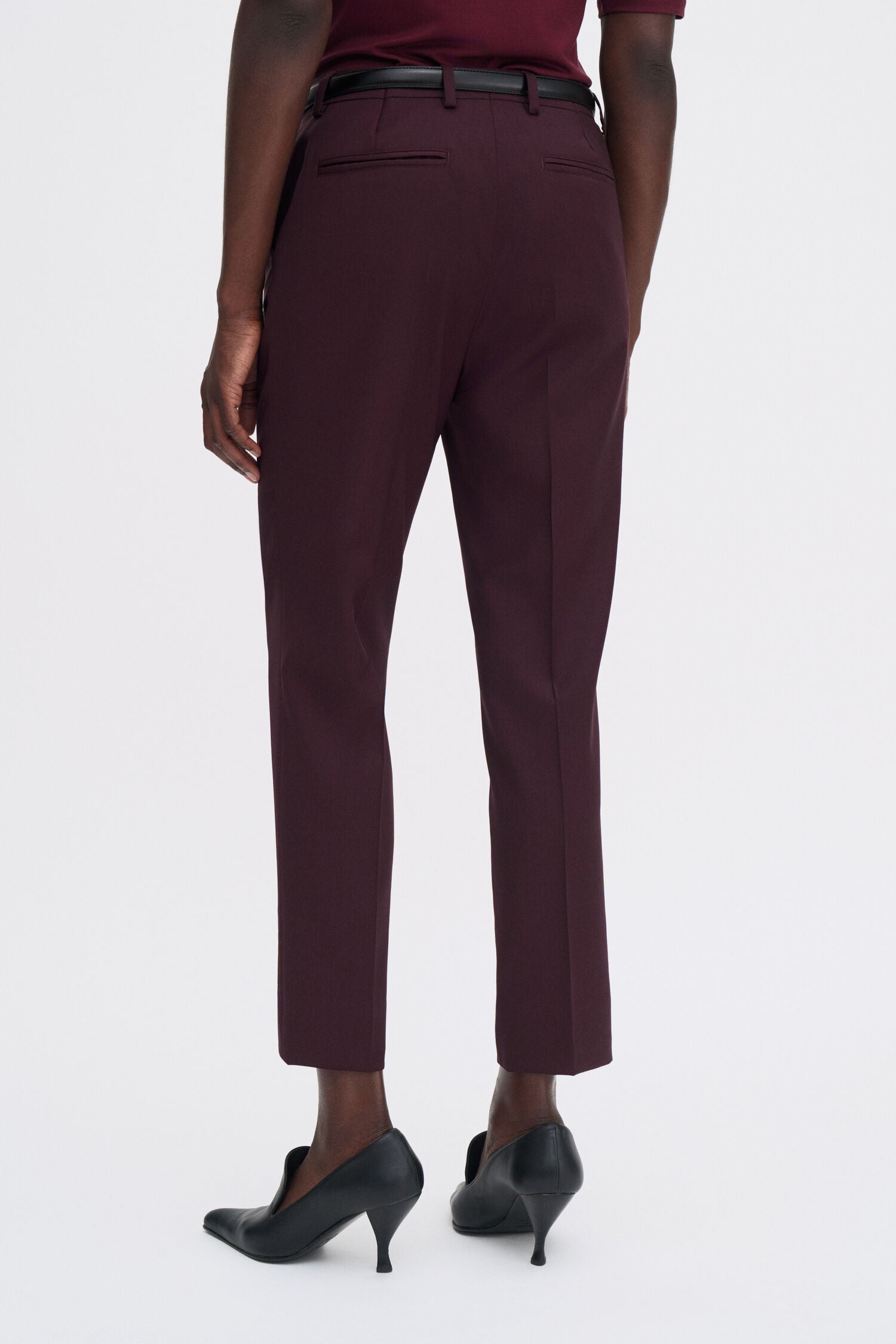 Filippa K Emma, Burgundy, Cropped Wollhose