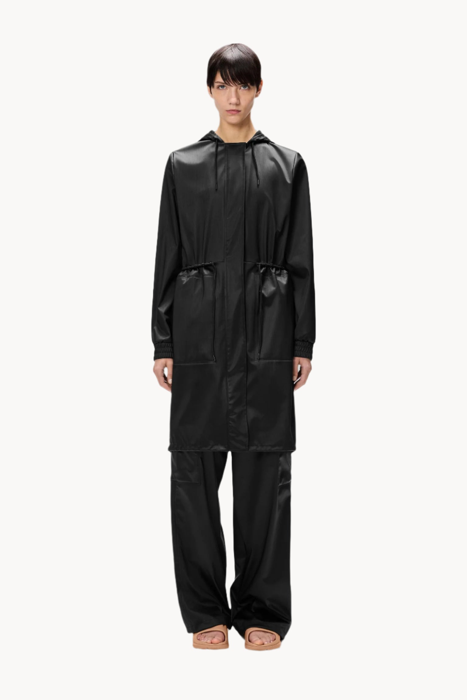 Rains String W3, Black, Parka