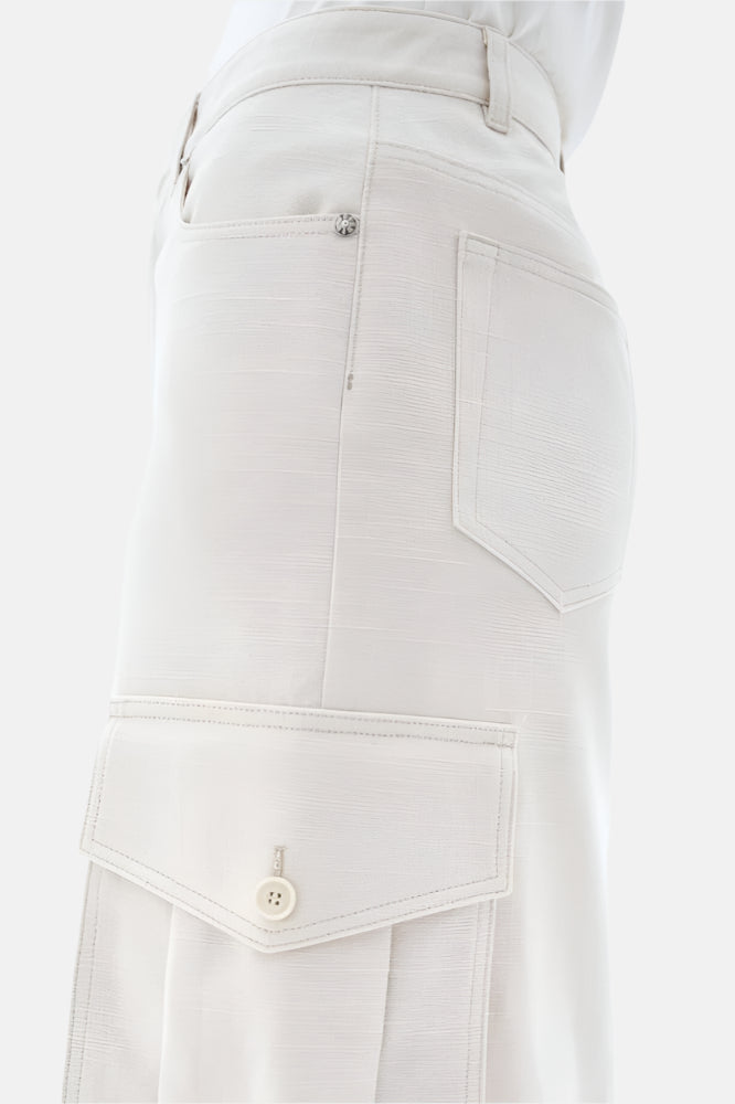 Long Cargo, Ivory, Skirt