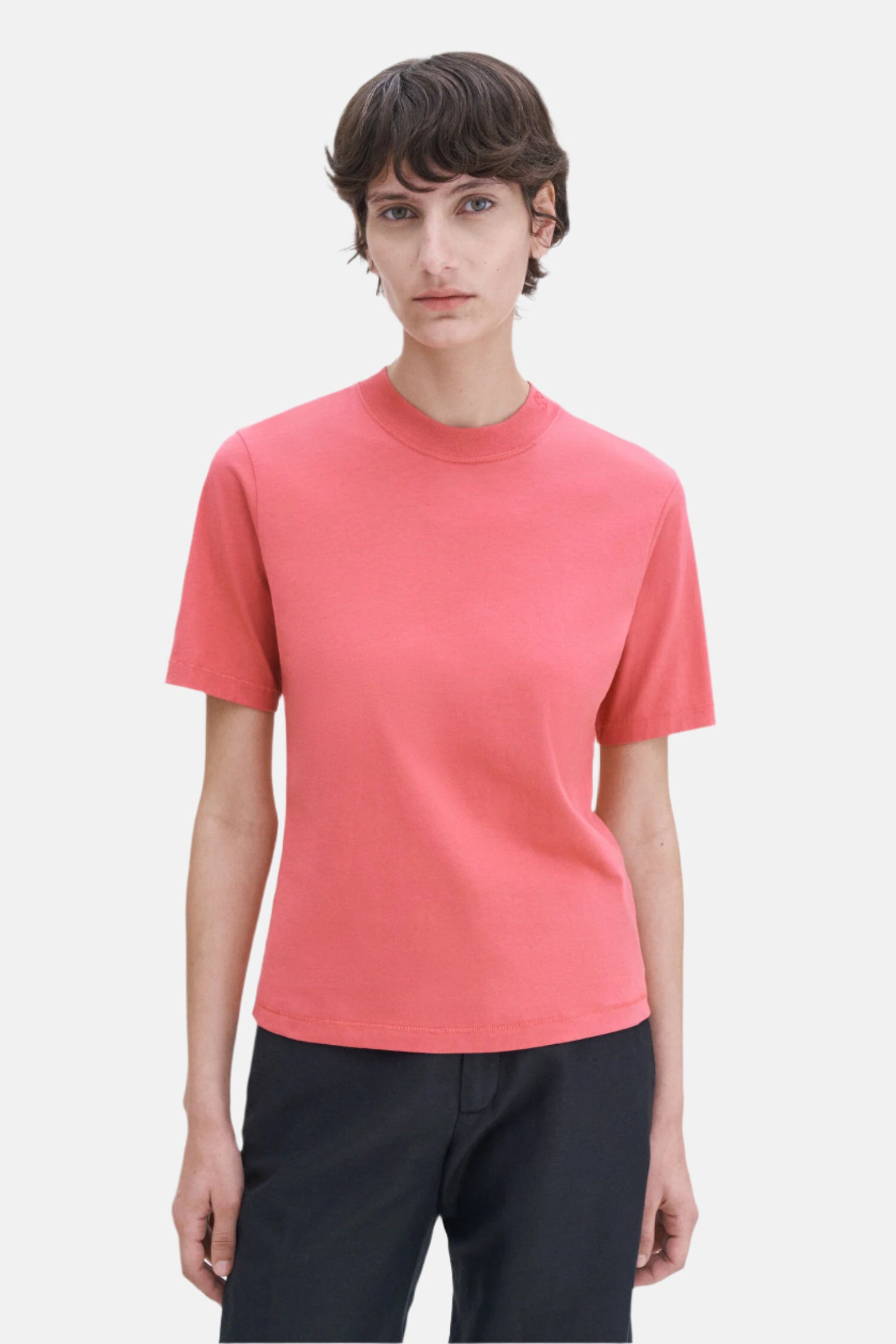 Filippa K Mock Neck, Light Rasp, T-Shirt