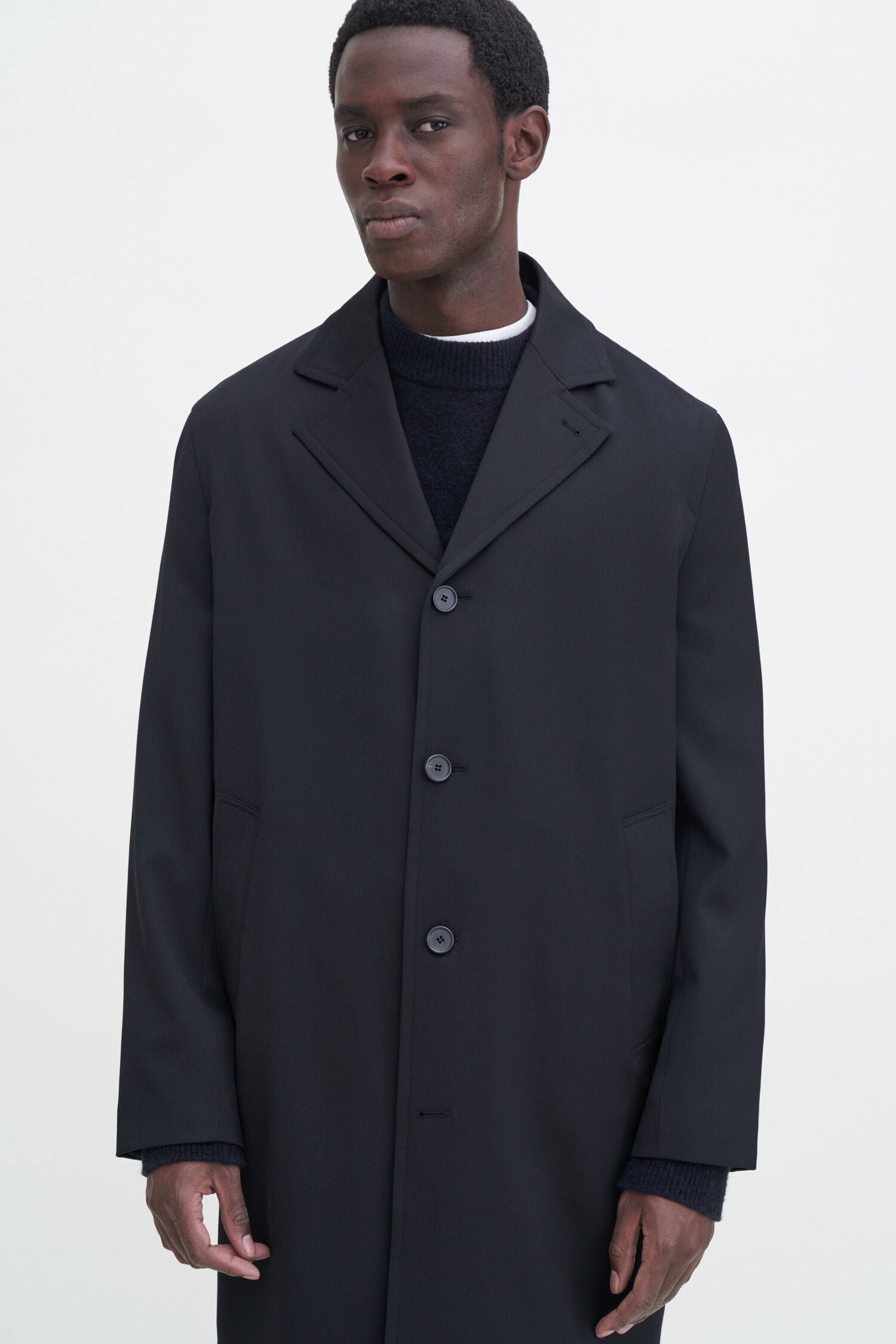Filippa K Lightweight Twill, Black, Coat