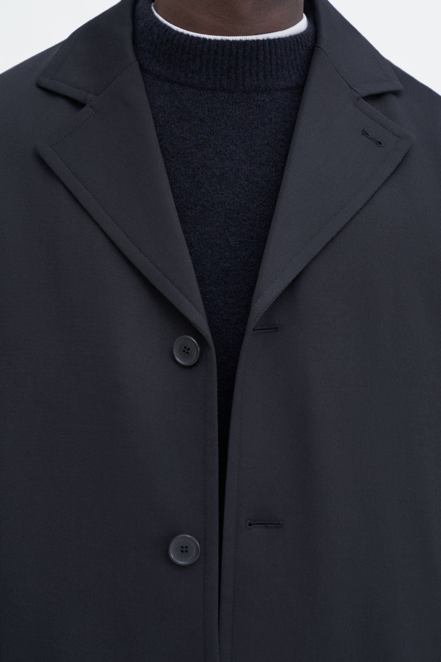 Filippa K Lightweight Twill, Black, Coat