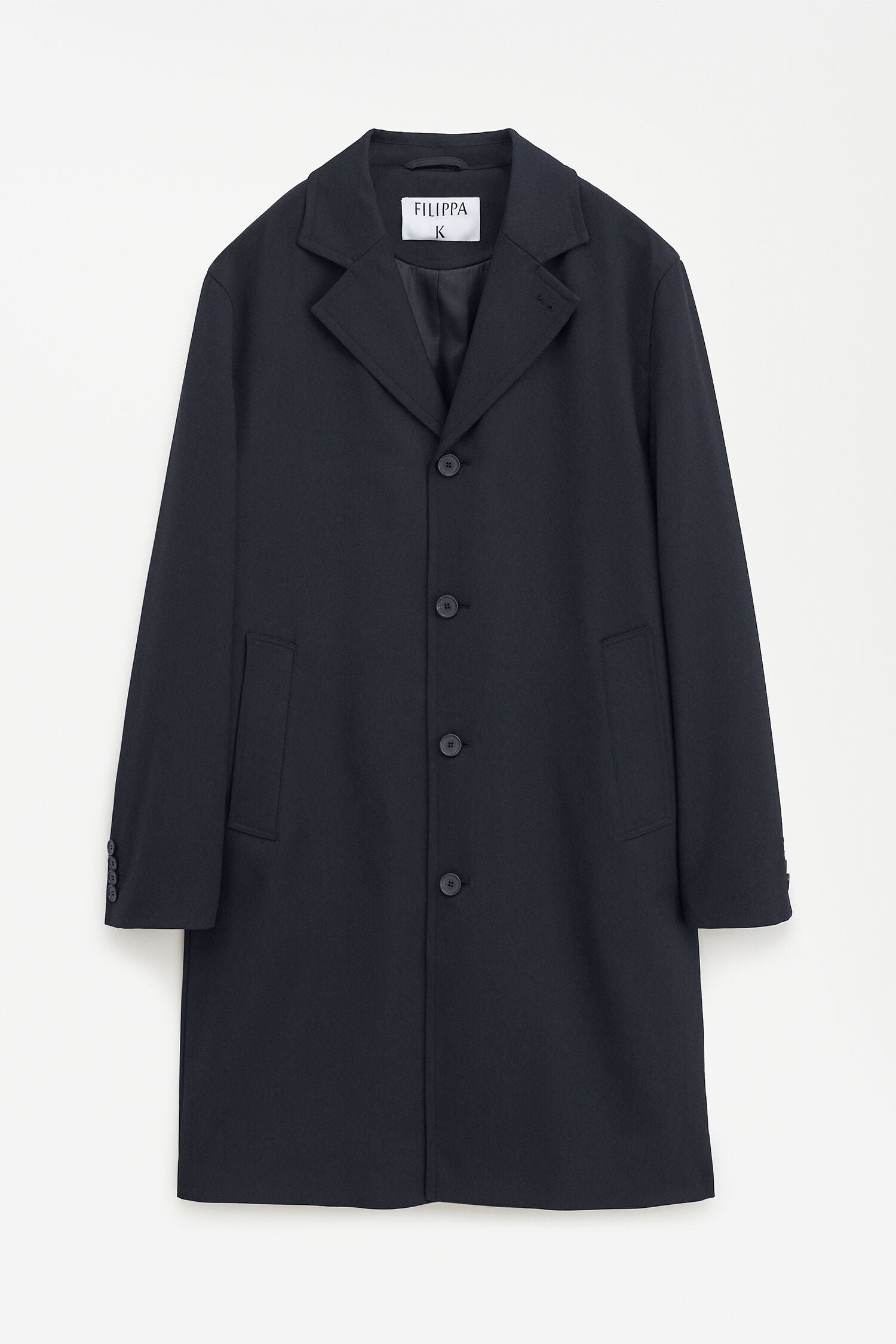Filippa K Lightweight Twill, Black, Coat