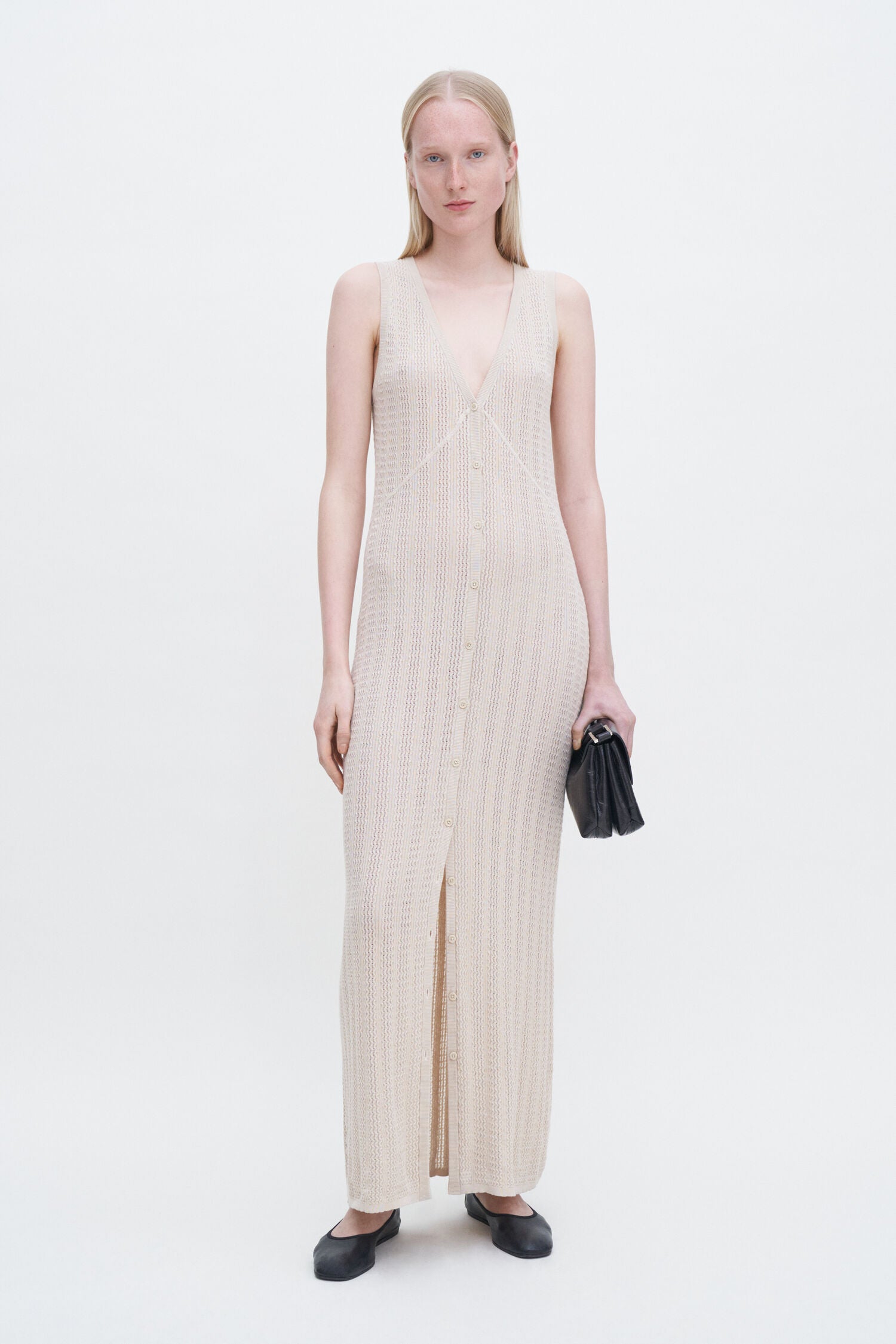 Filippa K Buttoned Lace, Light, Kleid