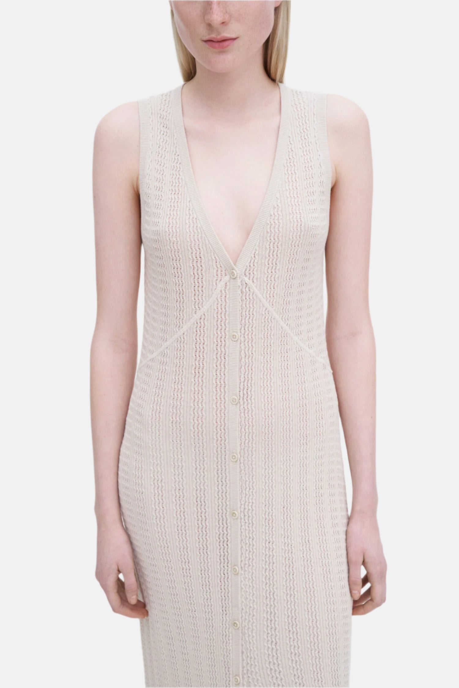 Filippa K Buttoned Lace, Light, Kleid