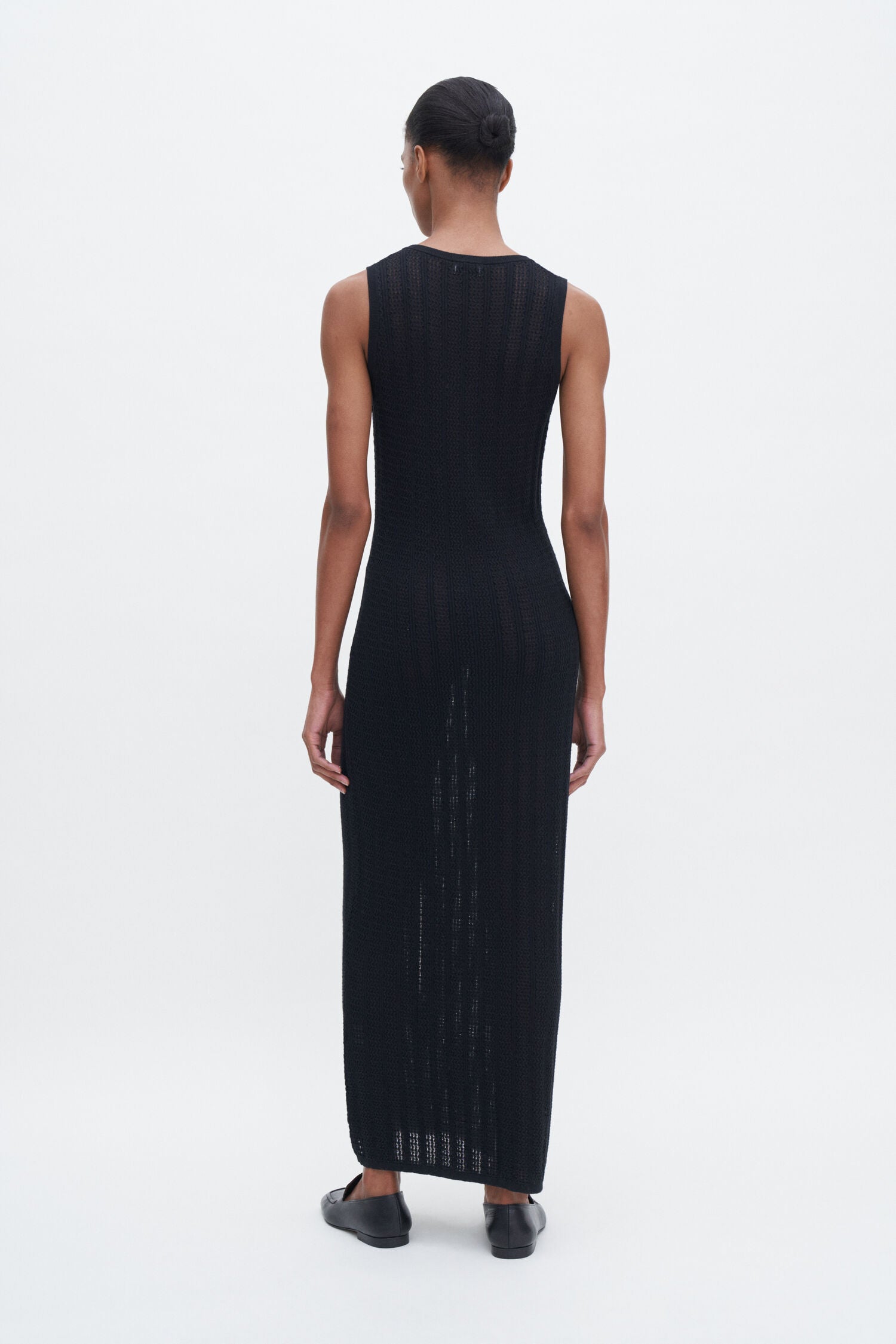 Filippa K Buttoned Lace, Black, Kleid
