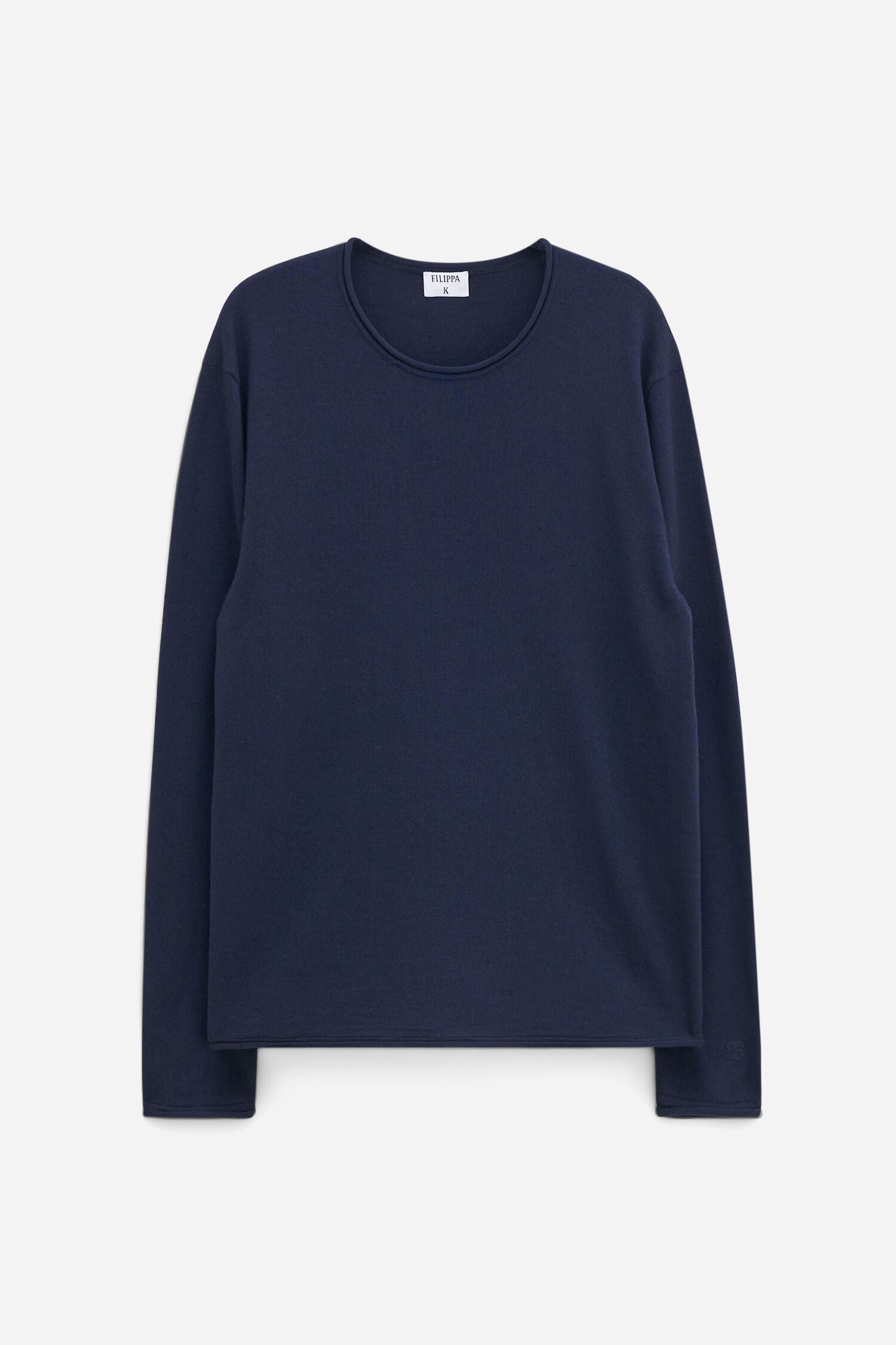 Filippa K Rolled Edge, Navy, Sweater