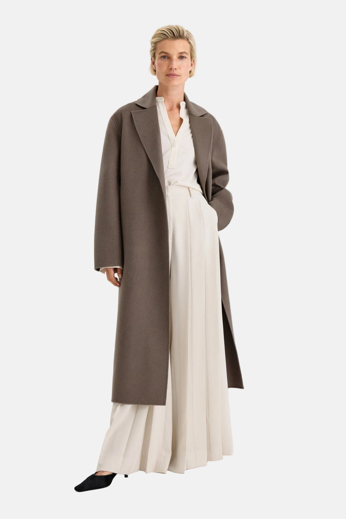 Filippa K Alyssa Doublé, Taupe Braun, Mantel