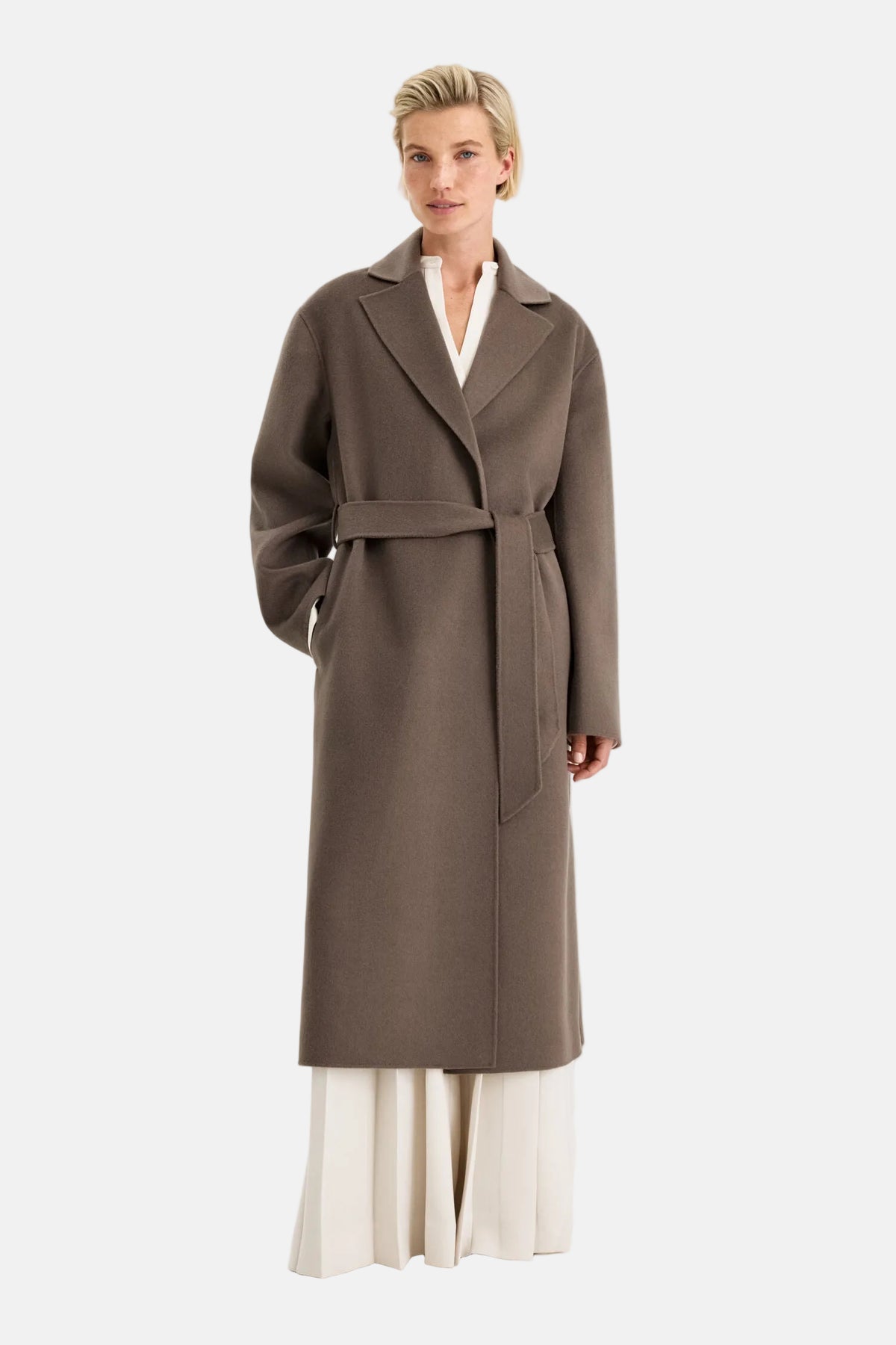 Filippa K Alyssa Doublé, Taupe Braun, Mantel