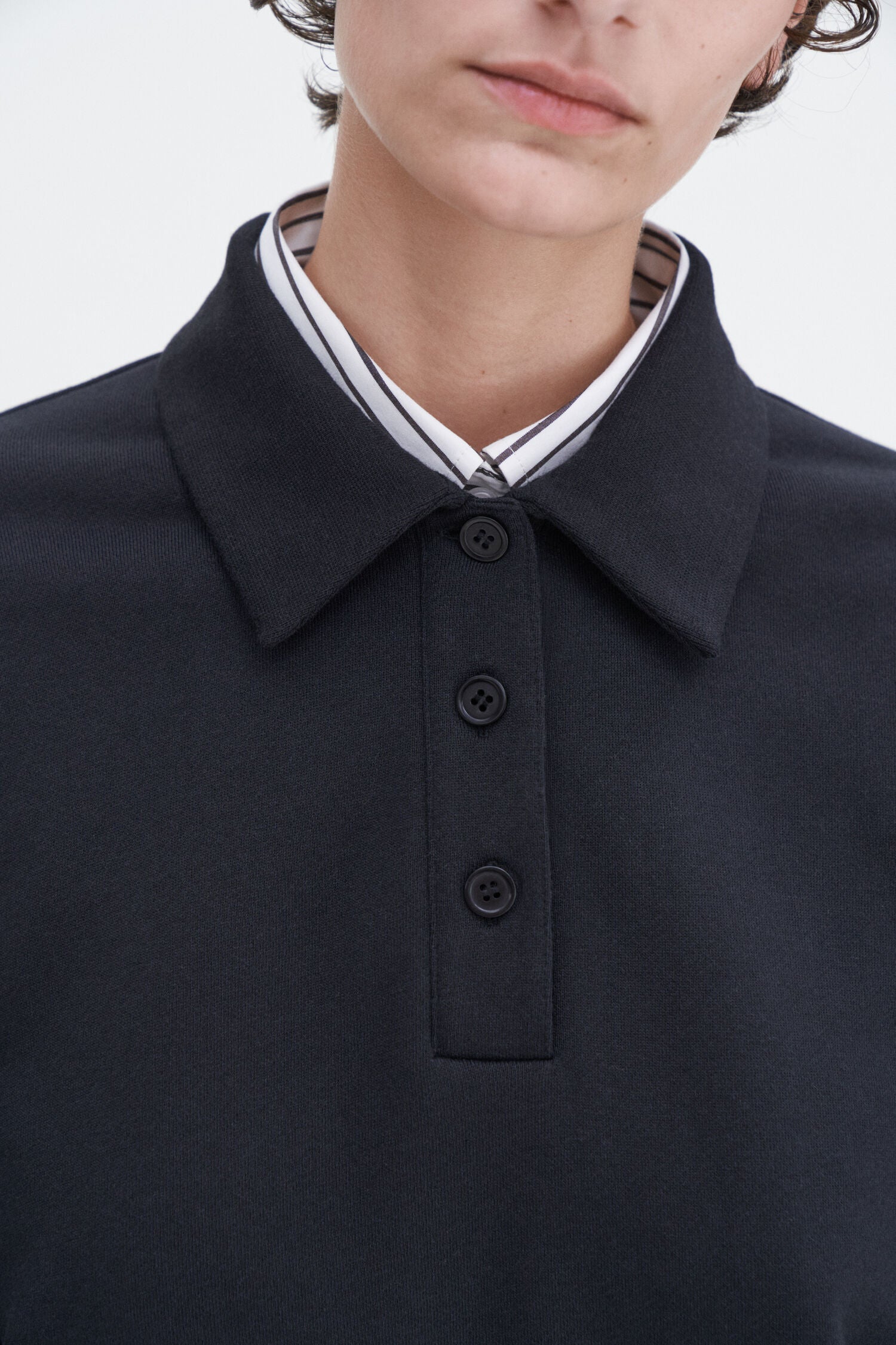 Filippa K Polo, Black, Sweatshirt