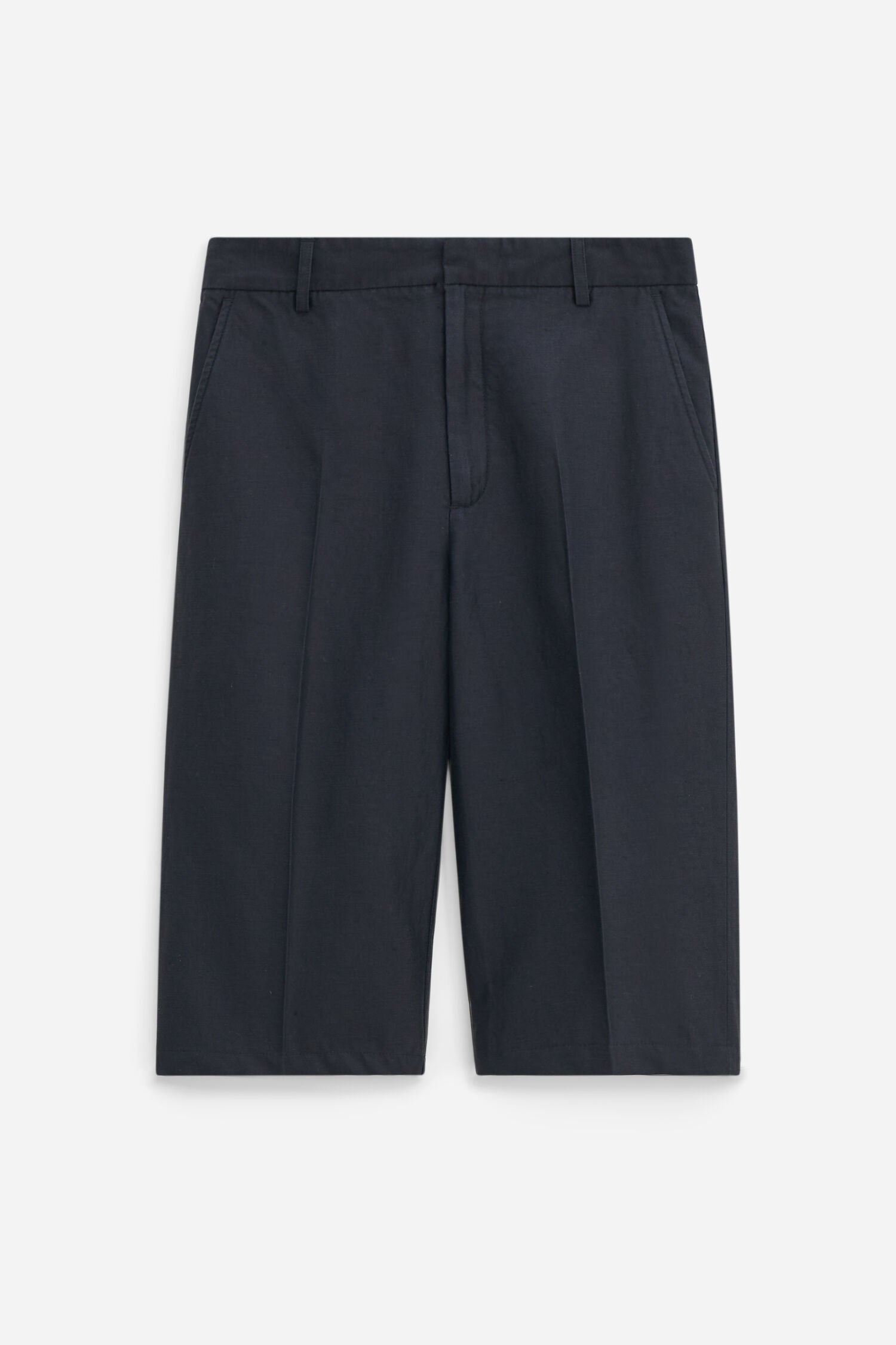 Filippa K Straight Linen, Black, Shorts