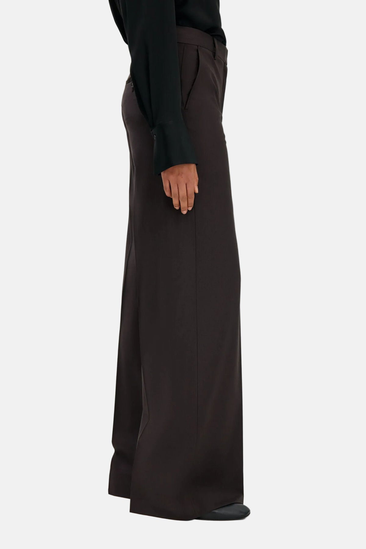 Filippa K Harlow Wool, Dark Chocolate, Hose