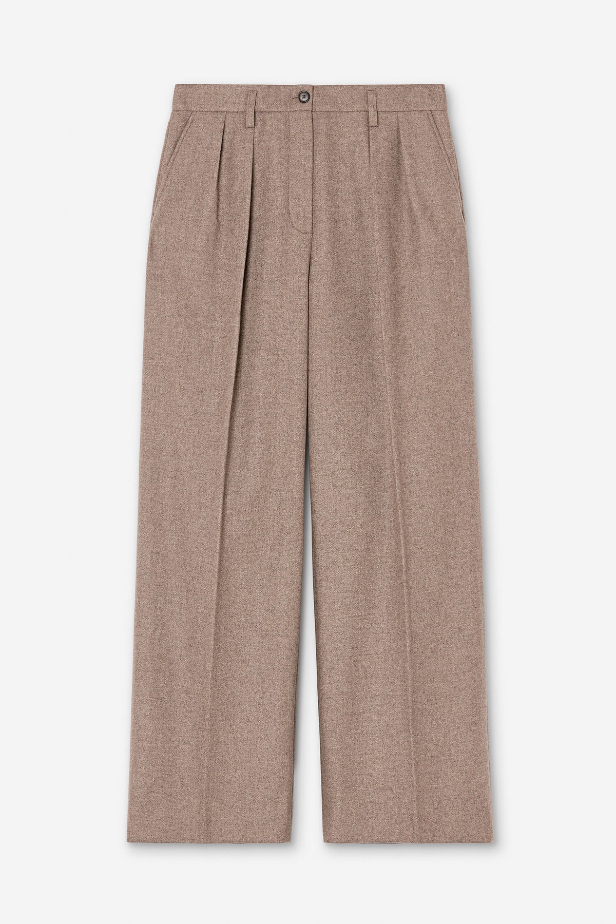 Filippa K Paloma Flannel Driftwood Hose in Beige