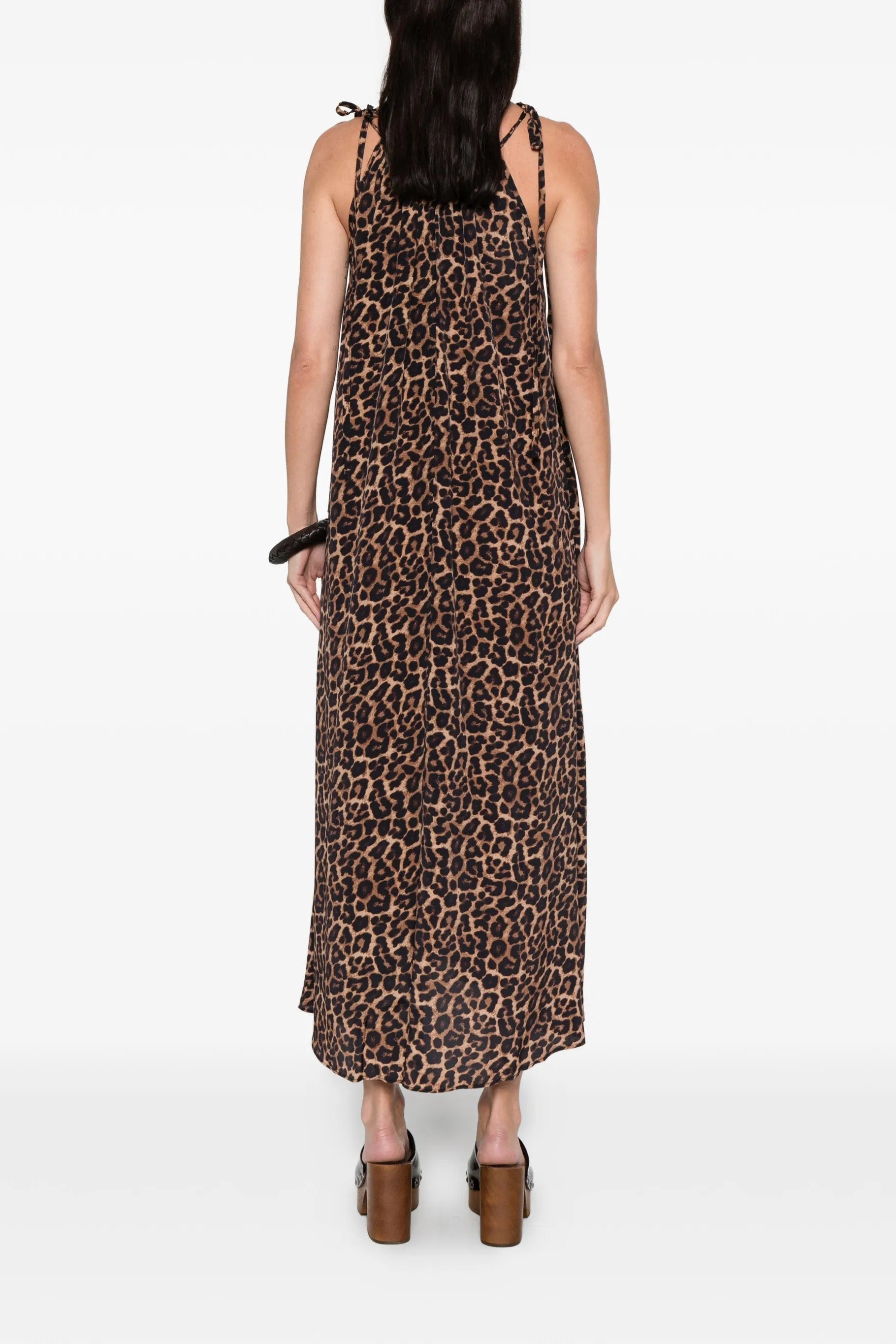 Anine Bing, Flora, Schwarz/Braun Leopard, Kleid