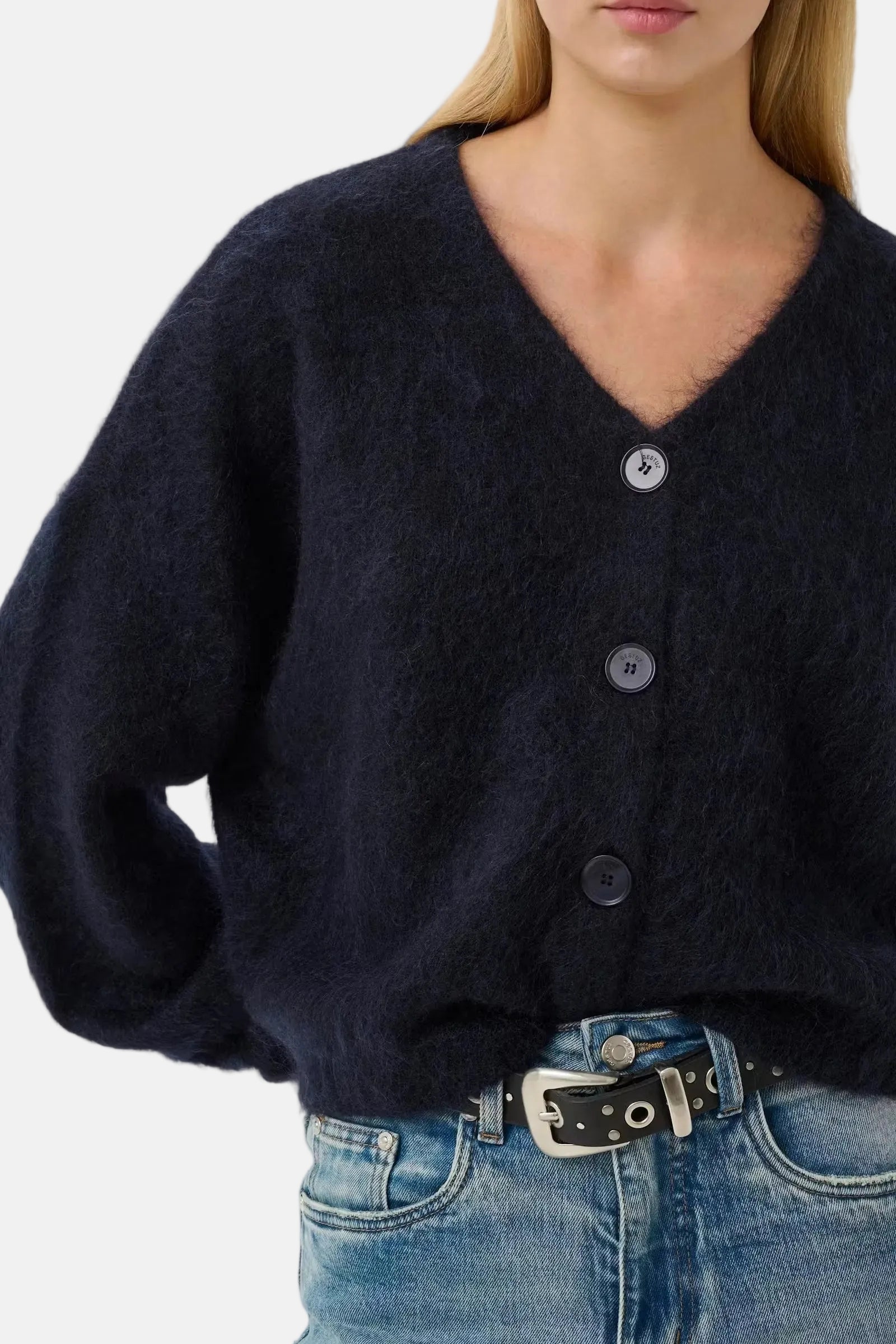Gestuz DebbieGZ, Navy Melange Blue, Cardigan
