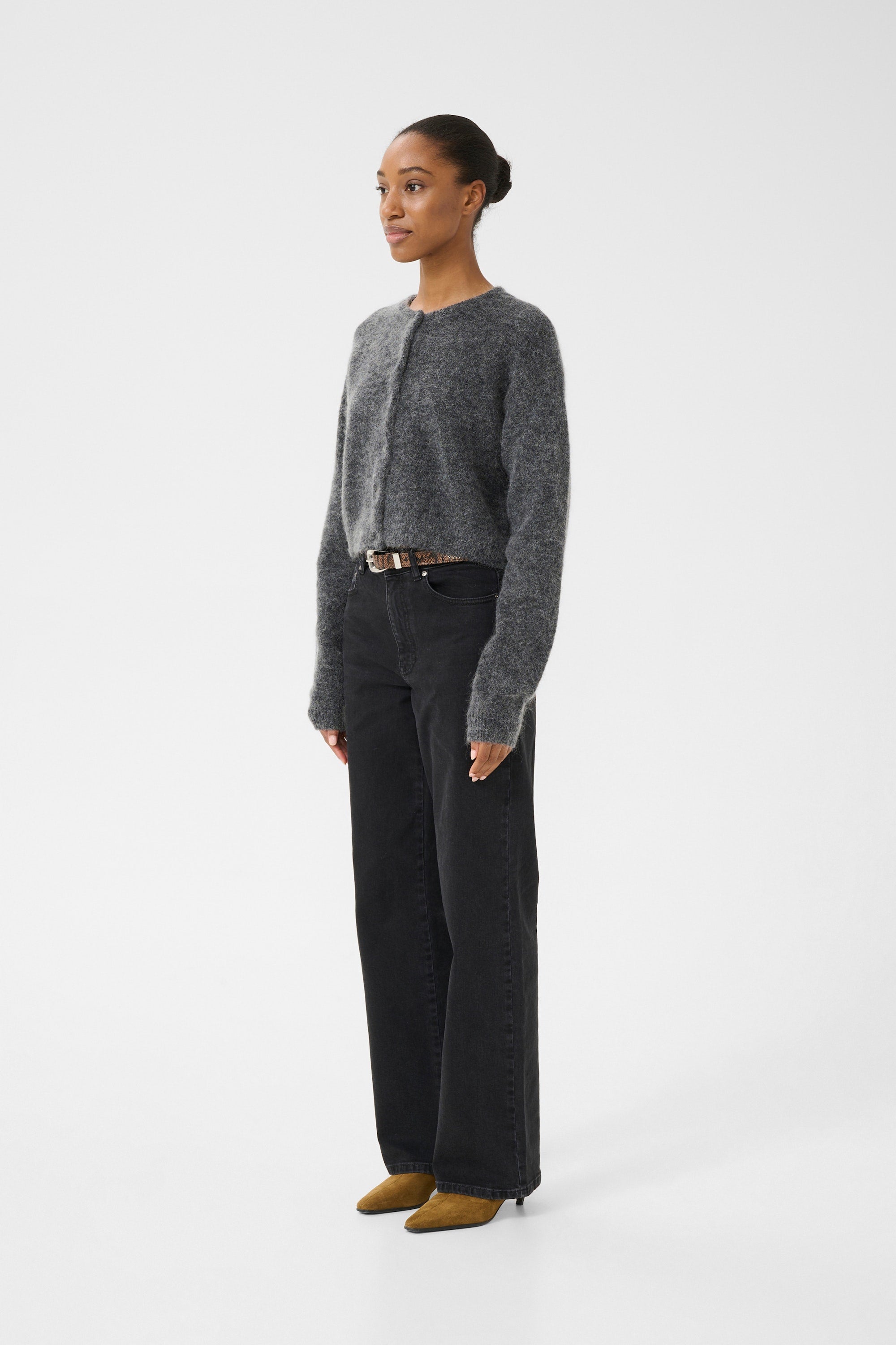 Gestuz Debbie, Charcoal Melange, Cardigan