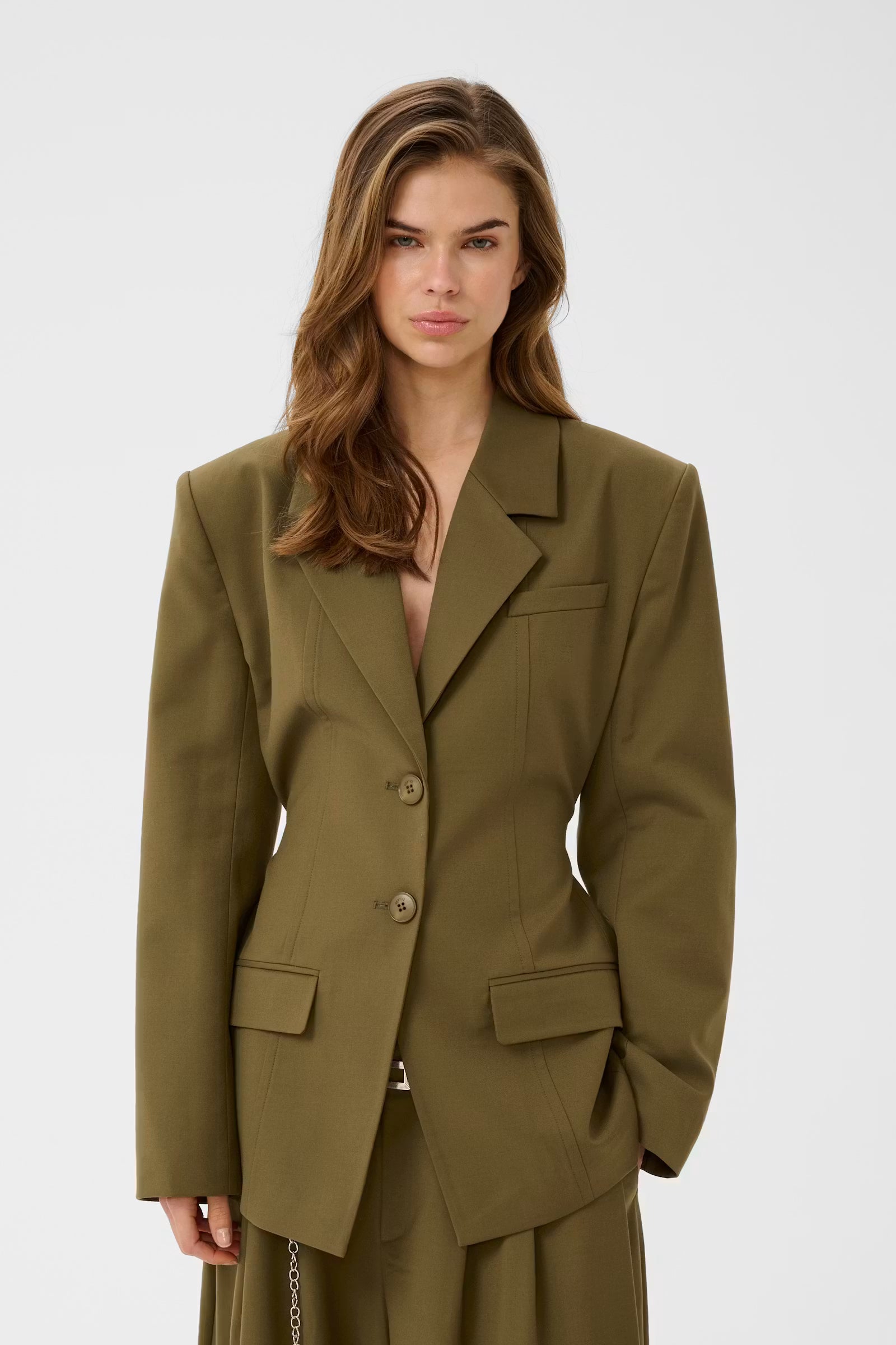 Gestuz Olivia, Olive, Military Blazer