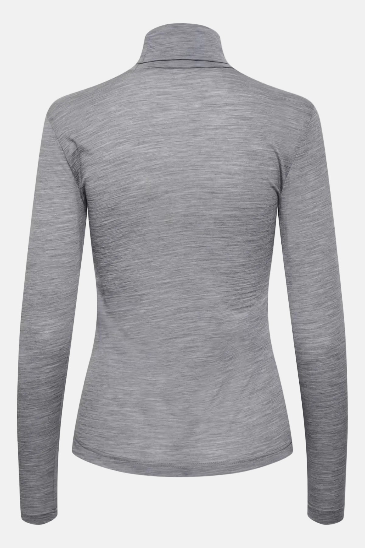Gestuz Ninia Wool Roundneck, Grey Melange, Longsleeve