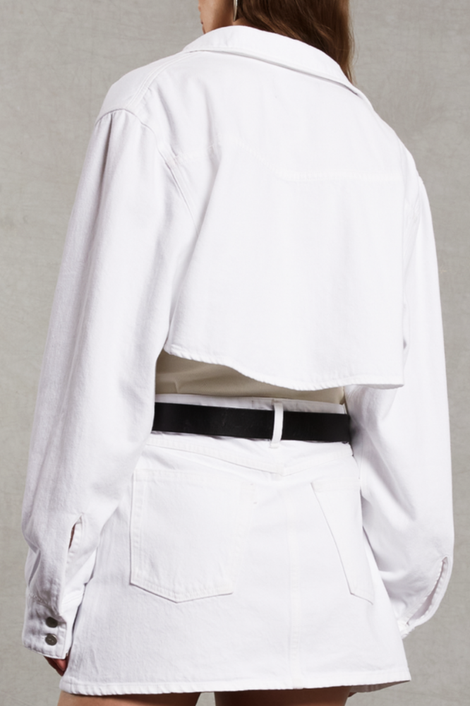 Stefy Crop, Blanc, Jacket