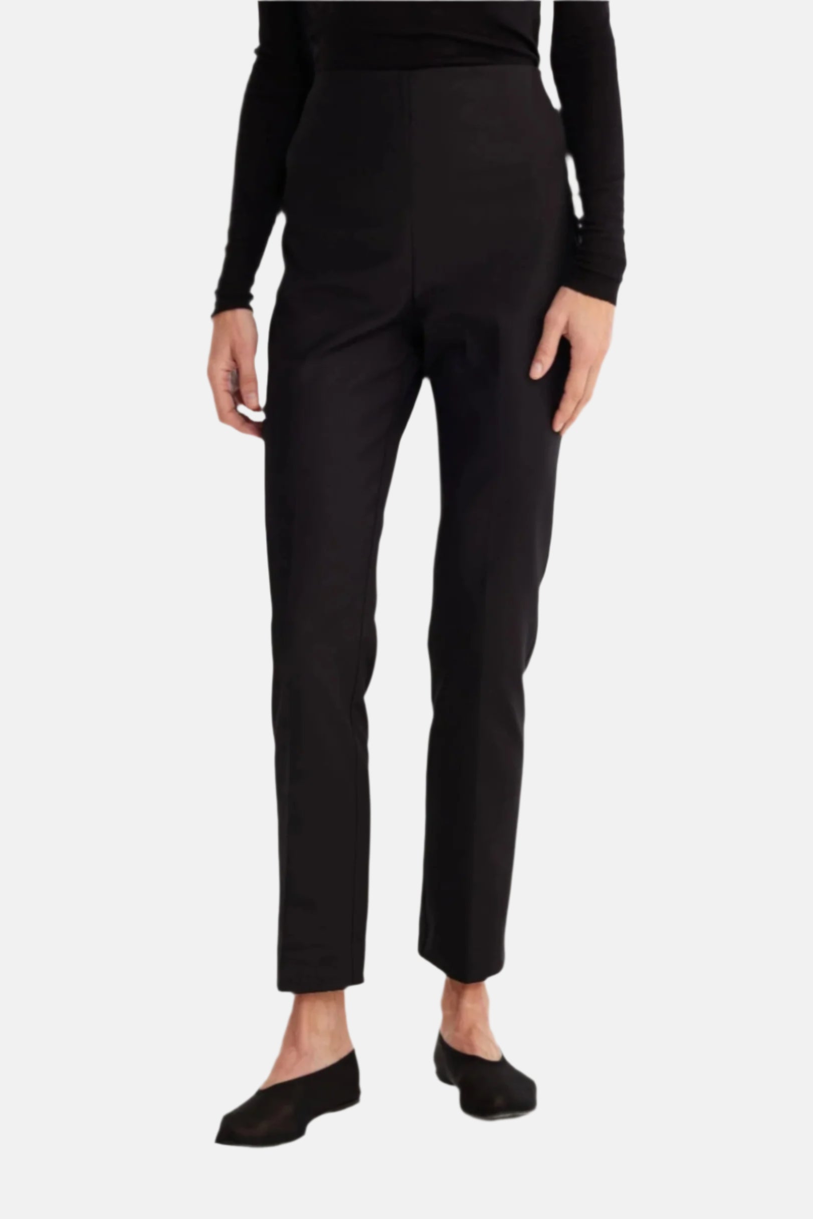 Róhe Cigarette leg trousers, Black, Hose